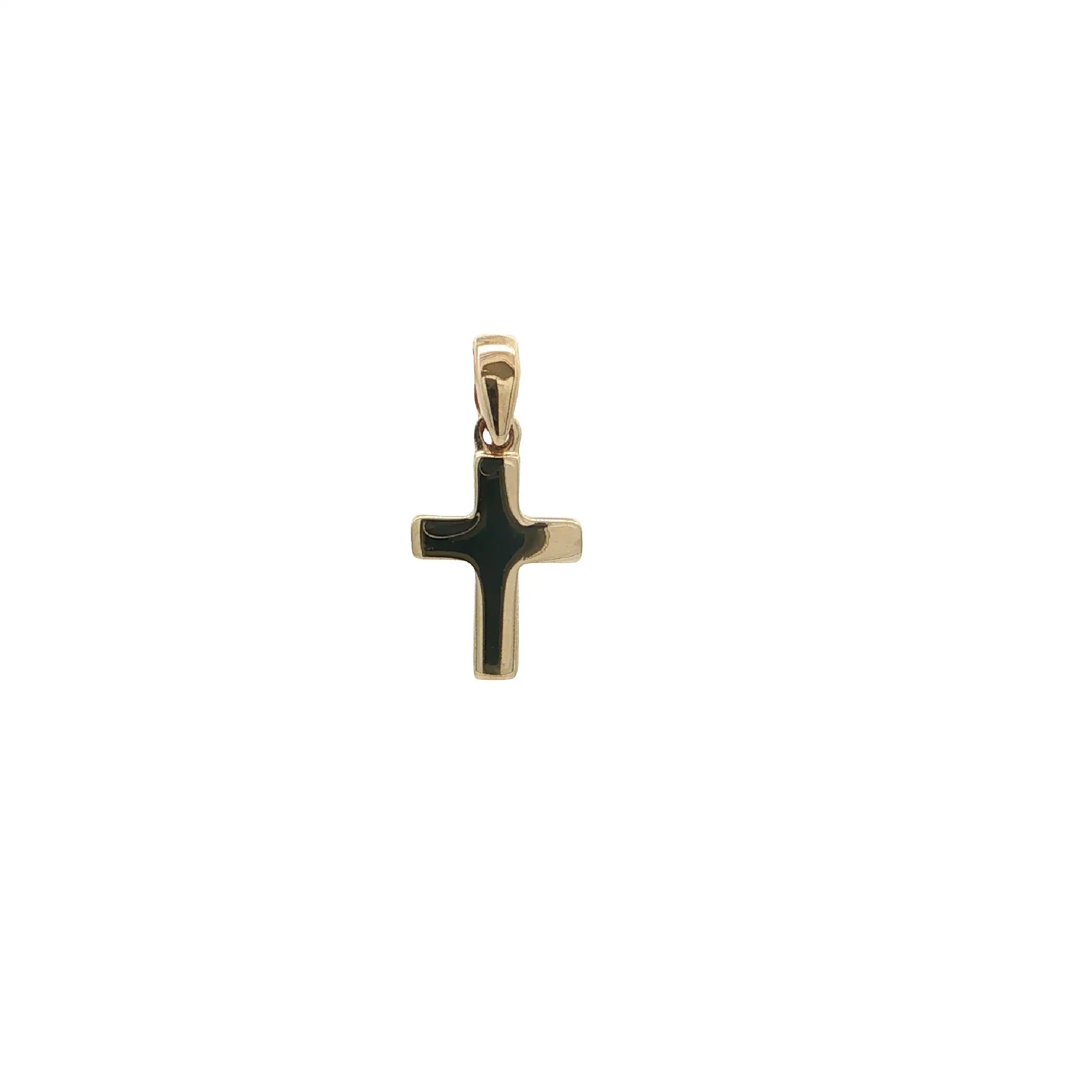 Kreuzanhänger Gelbgold