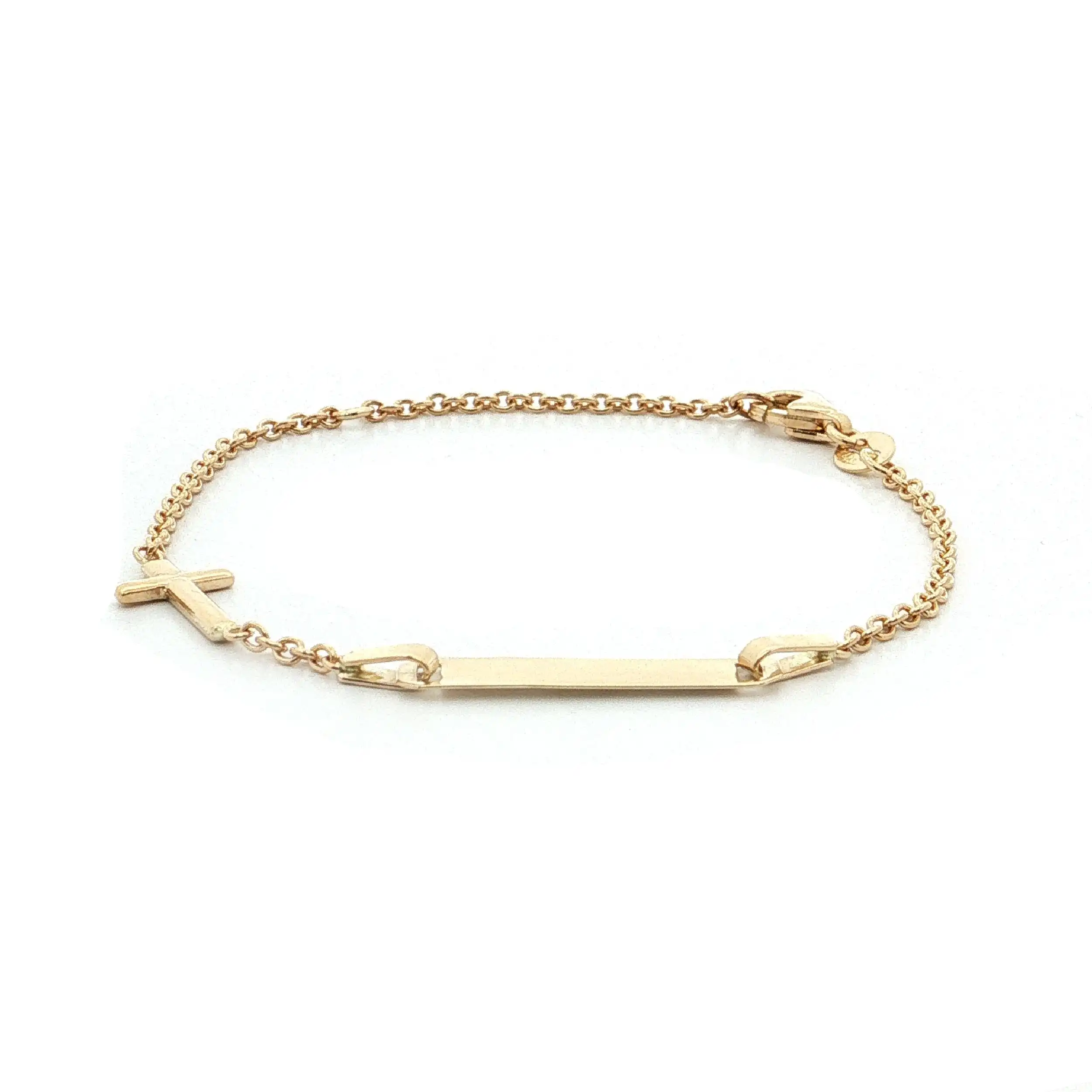 Kinder-Identarmband Gelbgold
