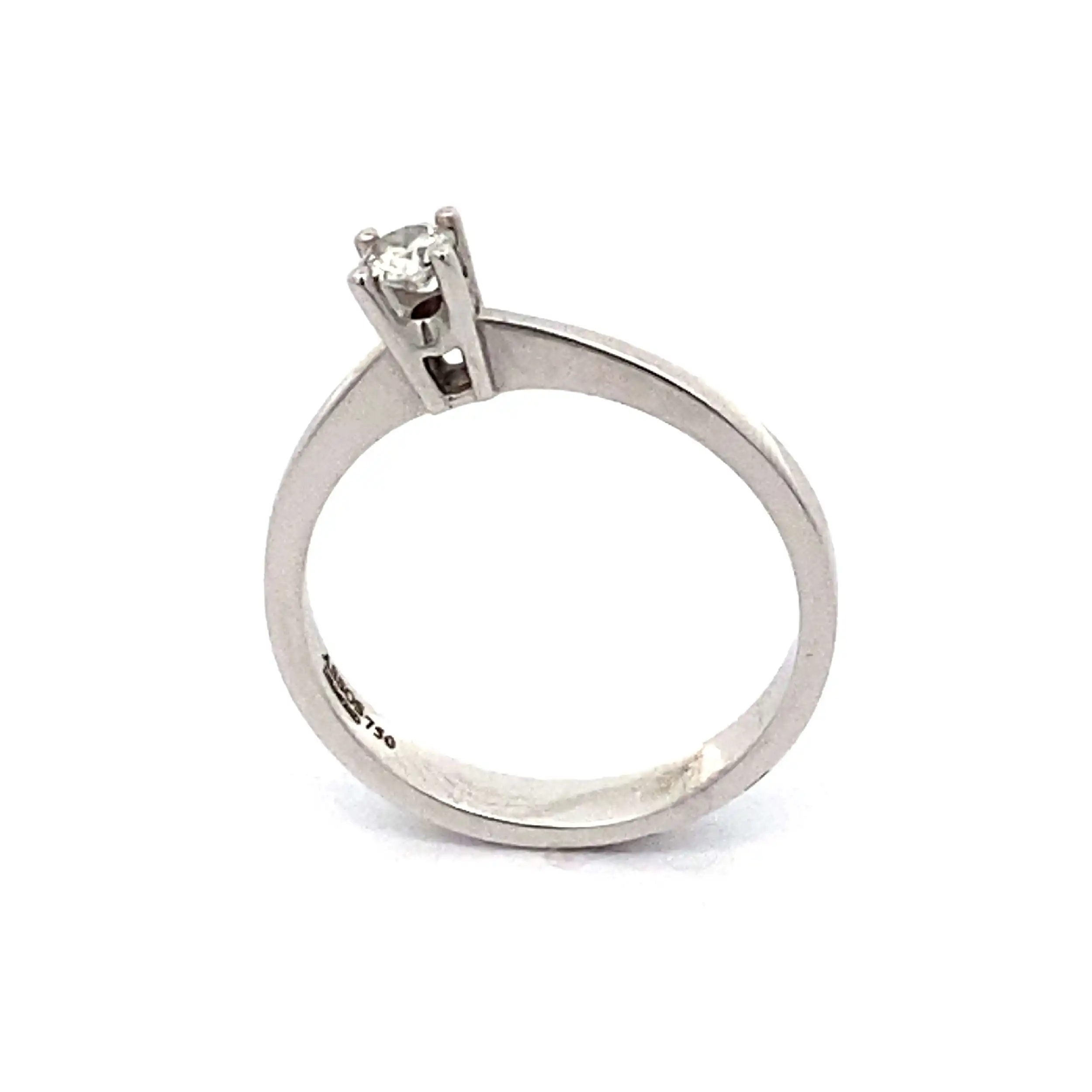 Ring Weißgold mit Brillant Solitär