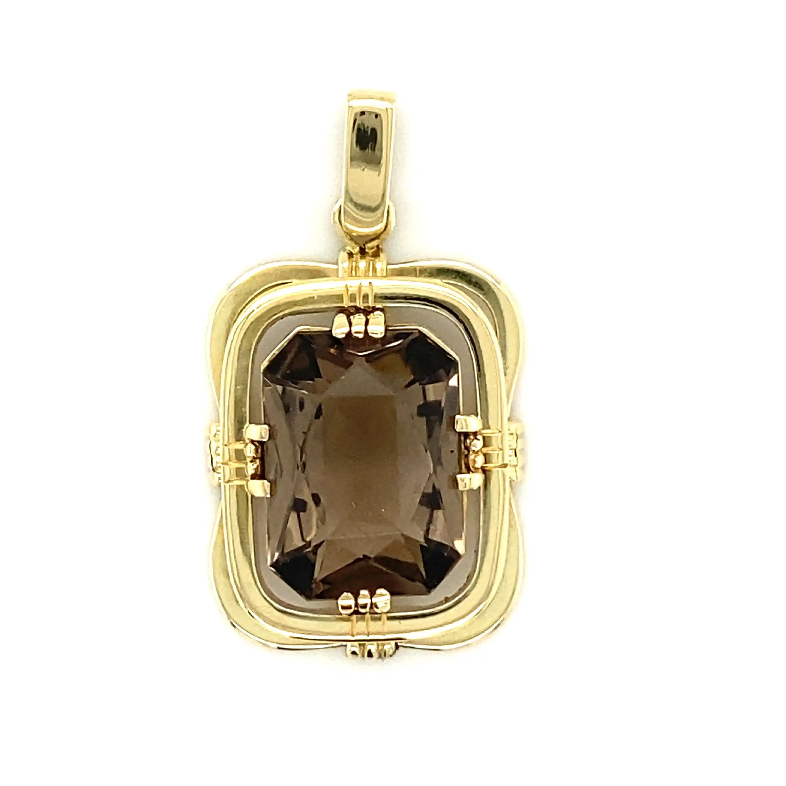 Anhänger Gelbgold mit Rauchquarz Anhänger Gelbgold mit Rauchquarz