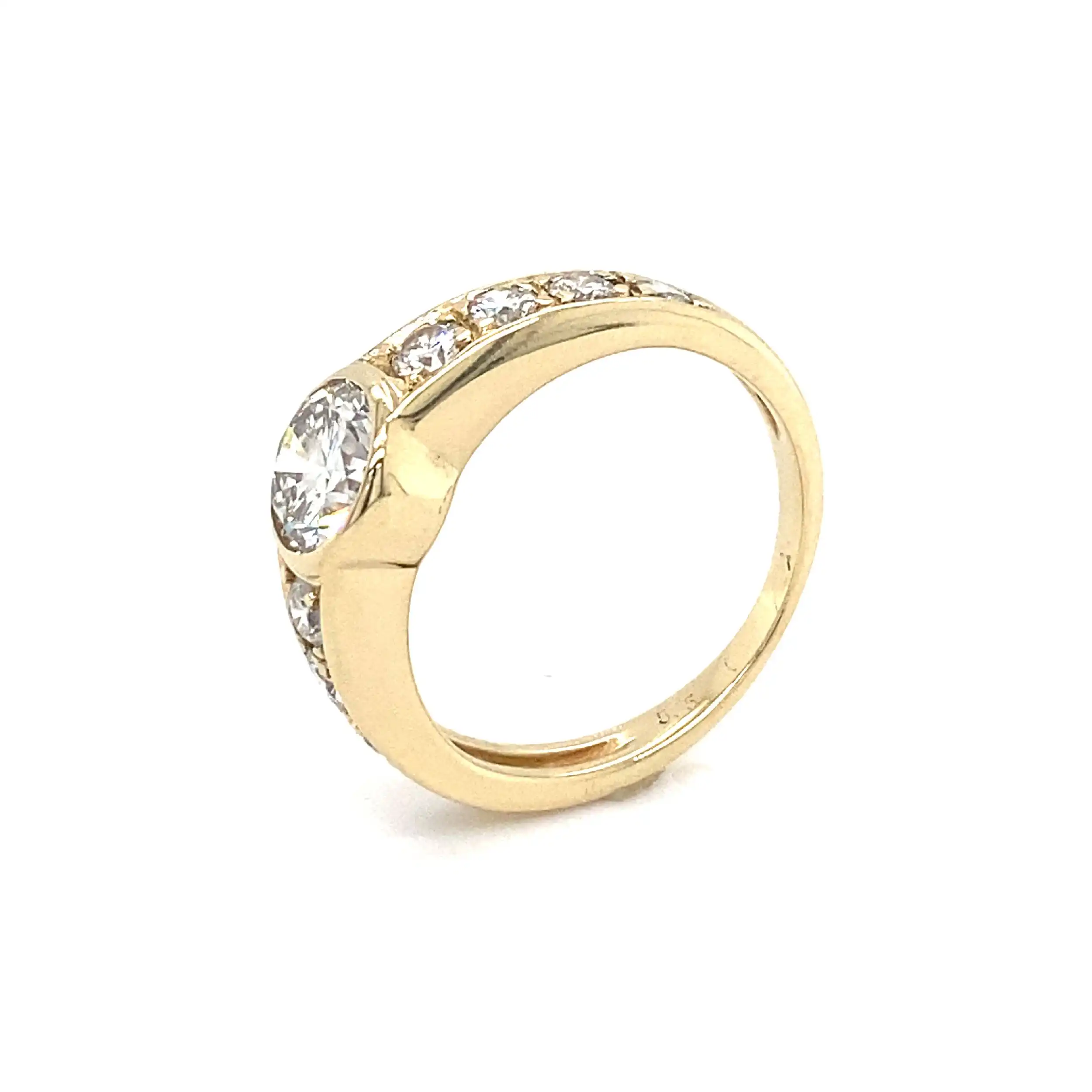 Ring Gelbgold mit Brillanten