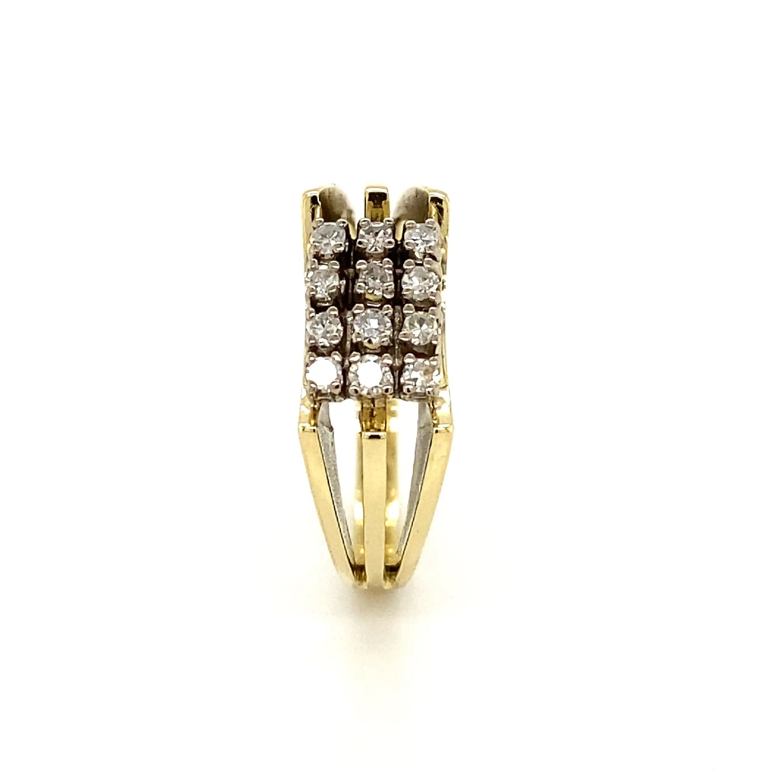 Ring Bicolor mit Diamanten Ring Bicolor mit Diamanten