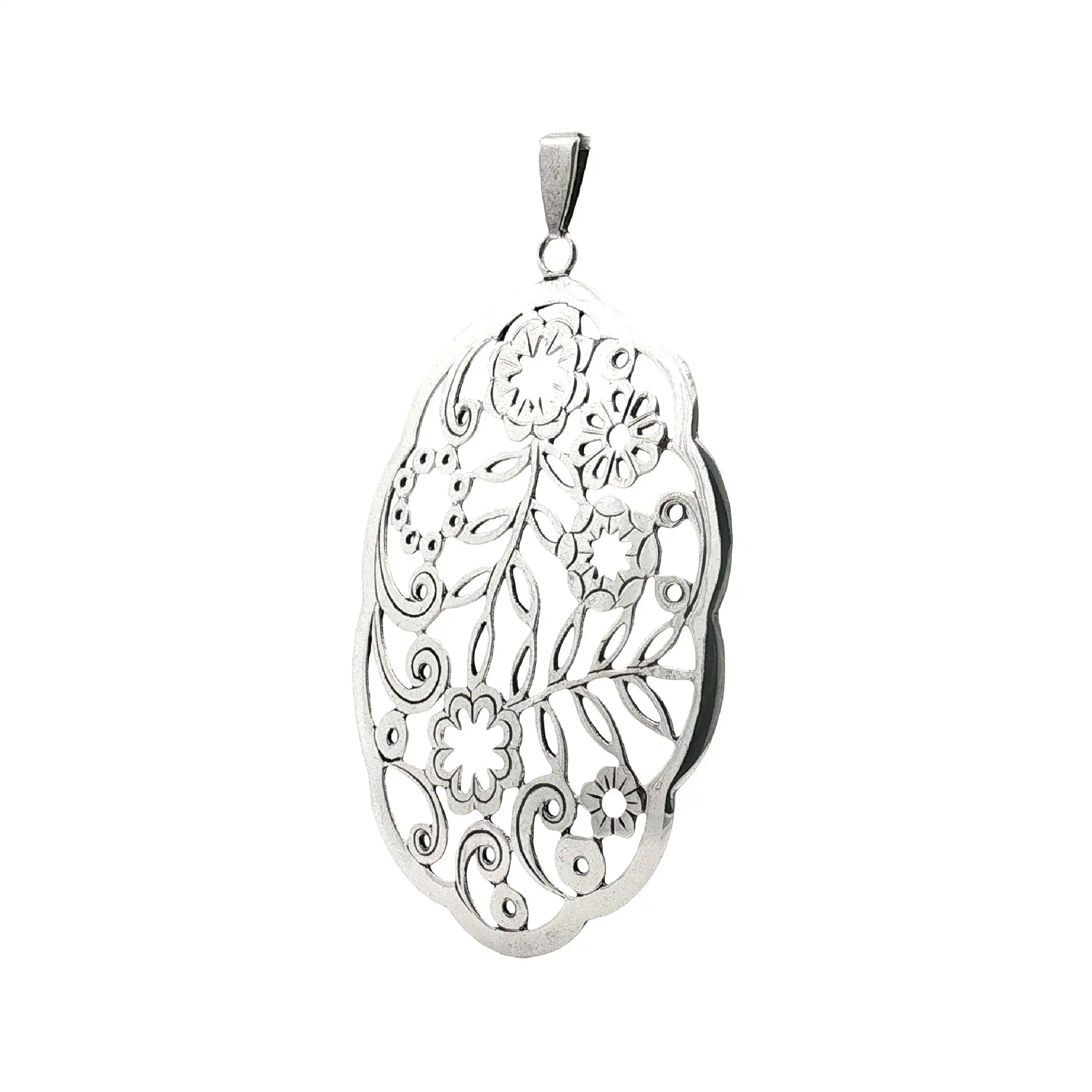 Anhänger Silber Blumen