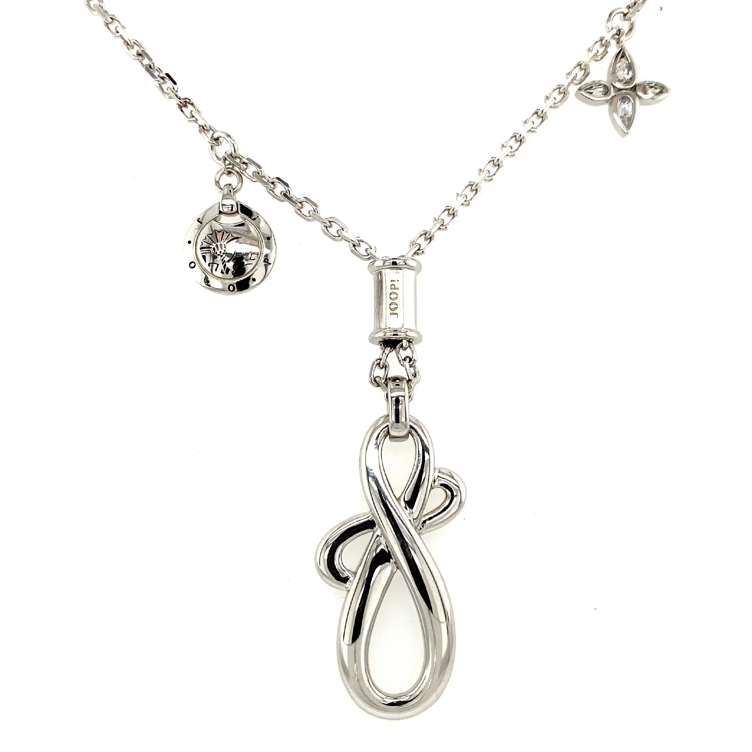 Silber Kette Joop mit Doppelschleife Anhänger Silber Kette Joop mit Doppelschleife Anhänger