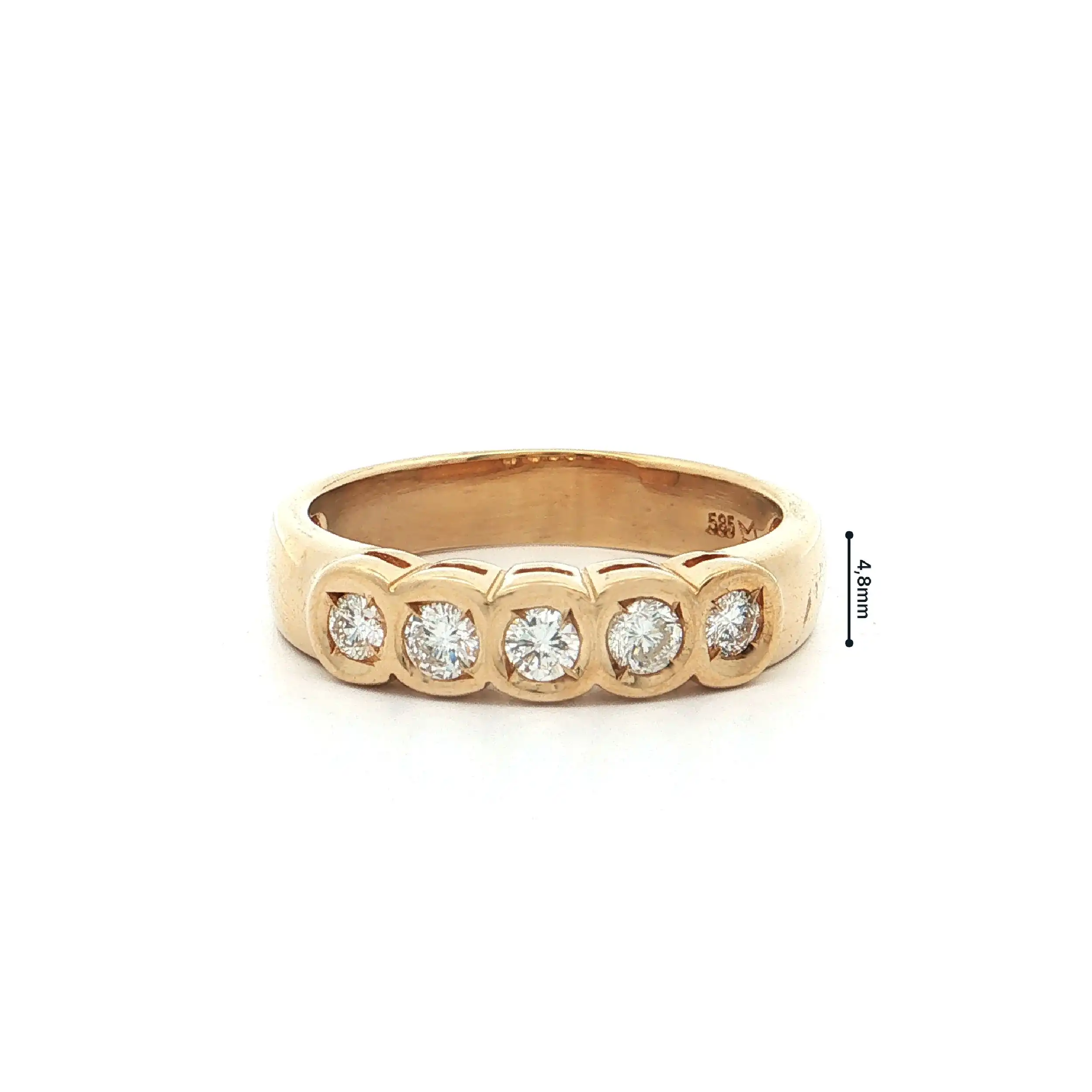 Ring Gelbgold mit Brillanten Ring Gelbgold mit Brillanten