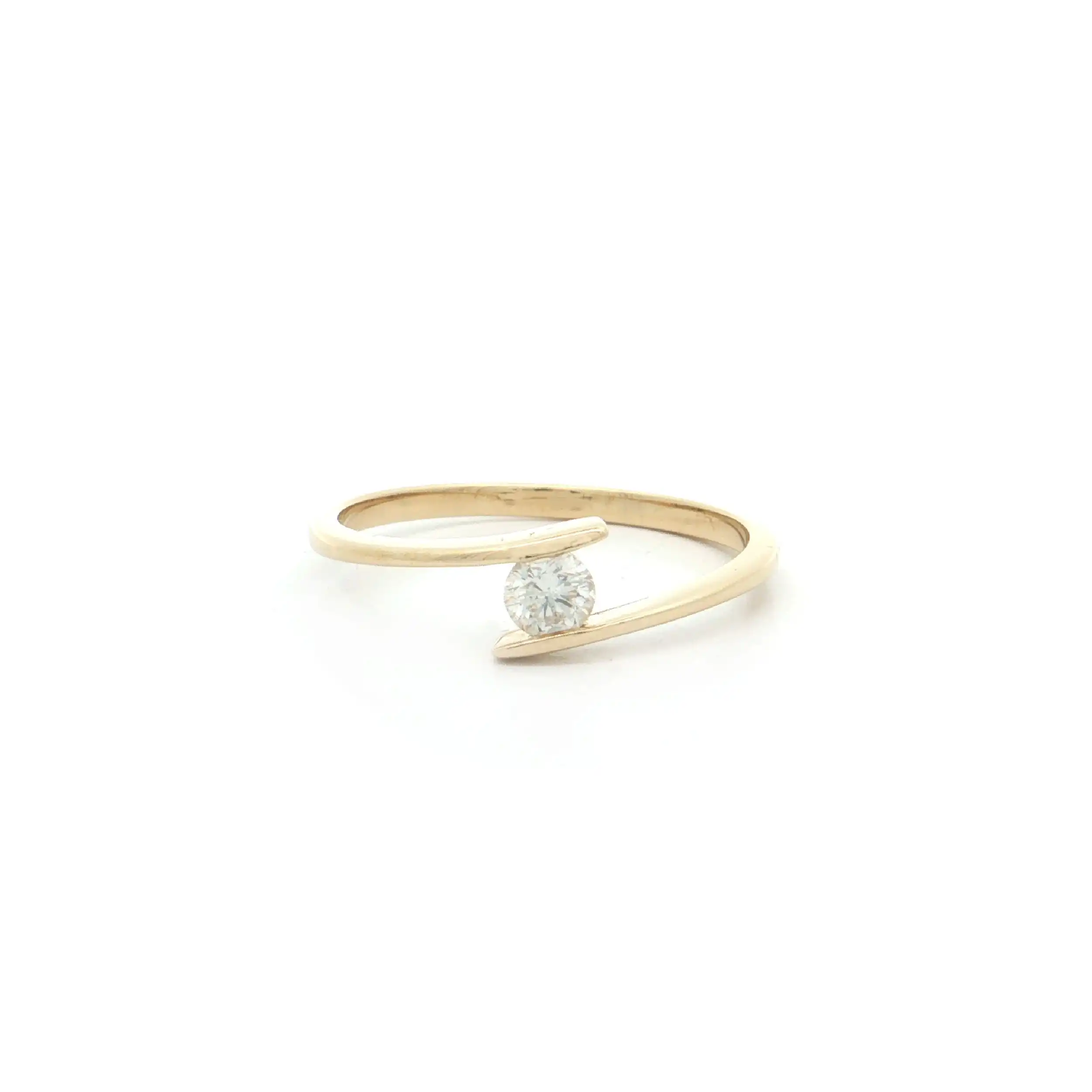 Ring Gelbgold mit Brillant Ring Gelbgold mit Brillant