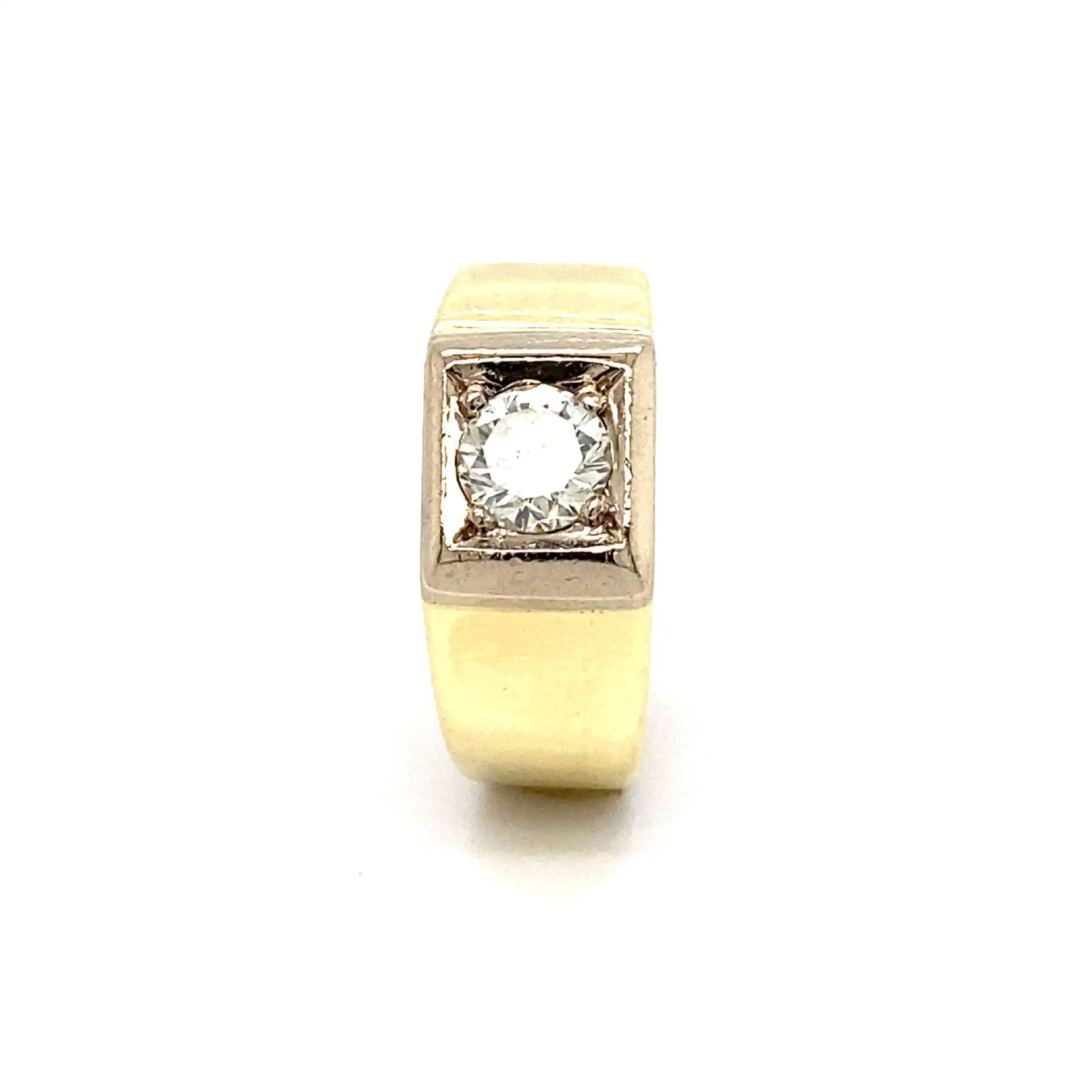 Ring Bicolor mit Brillant Ring Bicolor mit Brillant