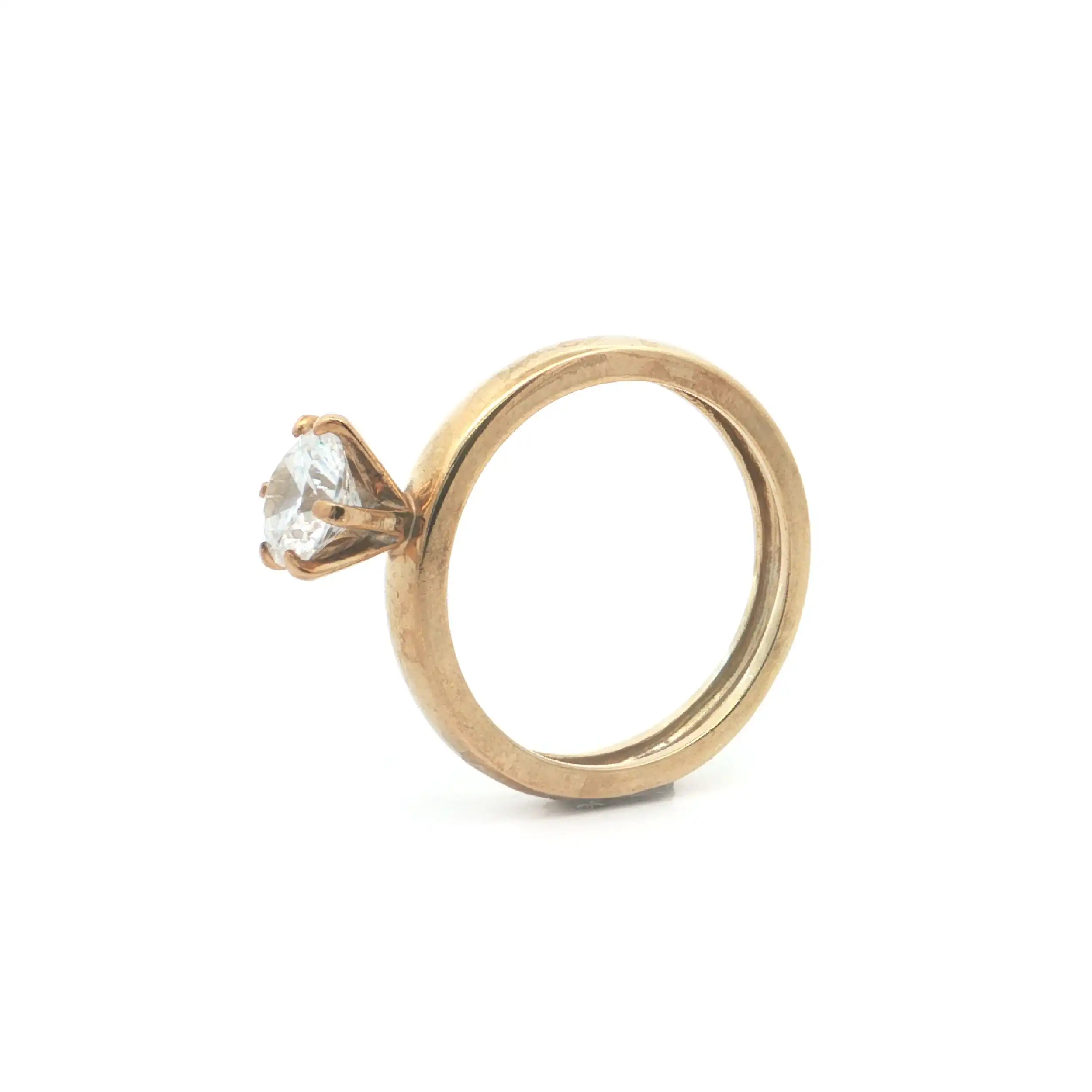 Ring Silber vergoldet mit Zirkonia Ring Silber vergoldet mit Zirkonia