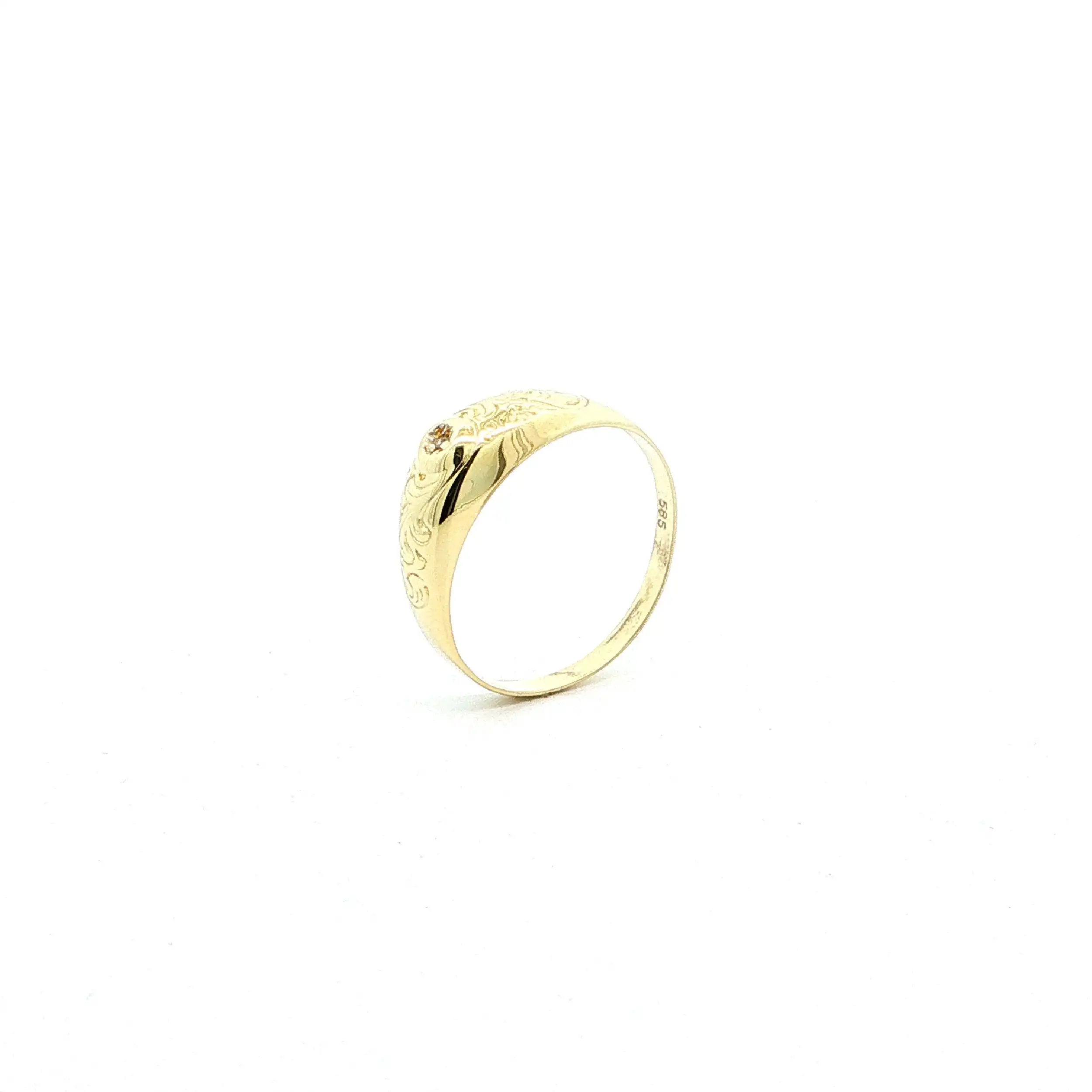 Ring Gelbgold mit Diamant Ring Gelbgold mit Diamant