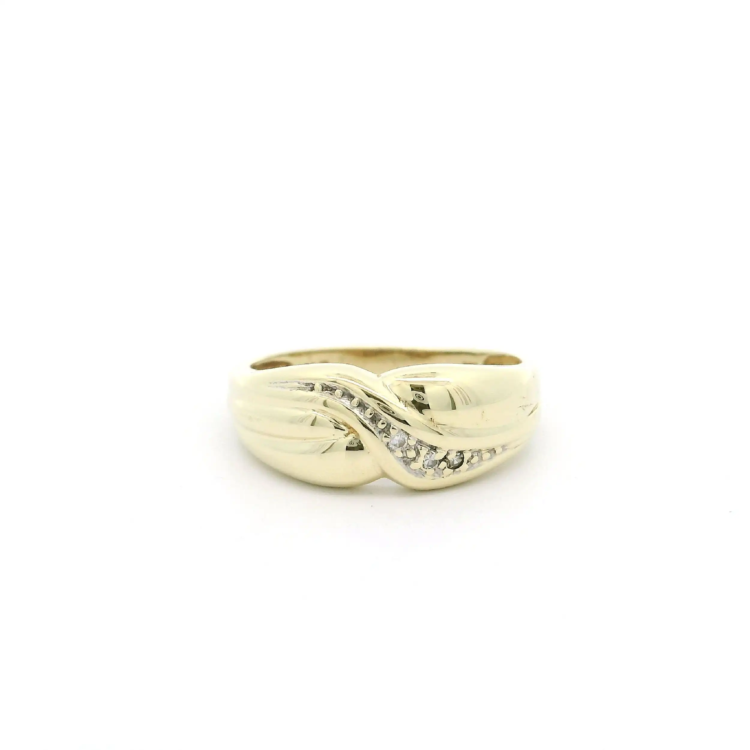 Ring Gelbgold mit Diamanten Ring Gelbgold mit Diamanten