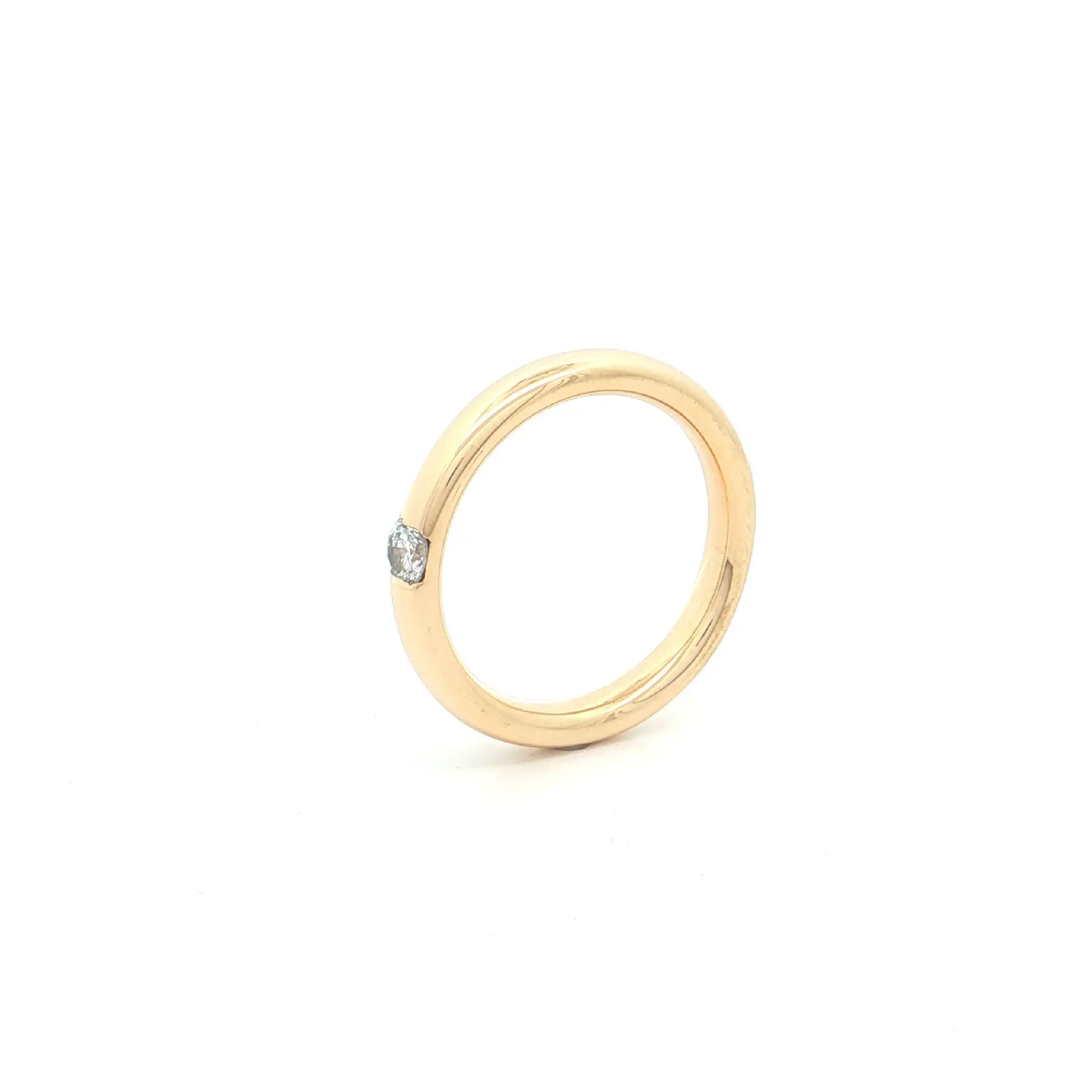 Ring Gelbgold mit Brillant Ring Gelbgold mit Brillant