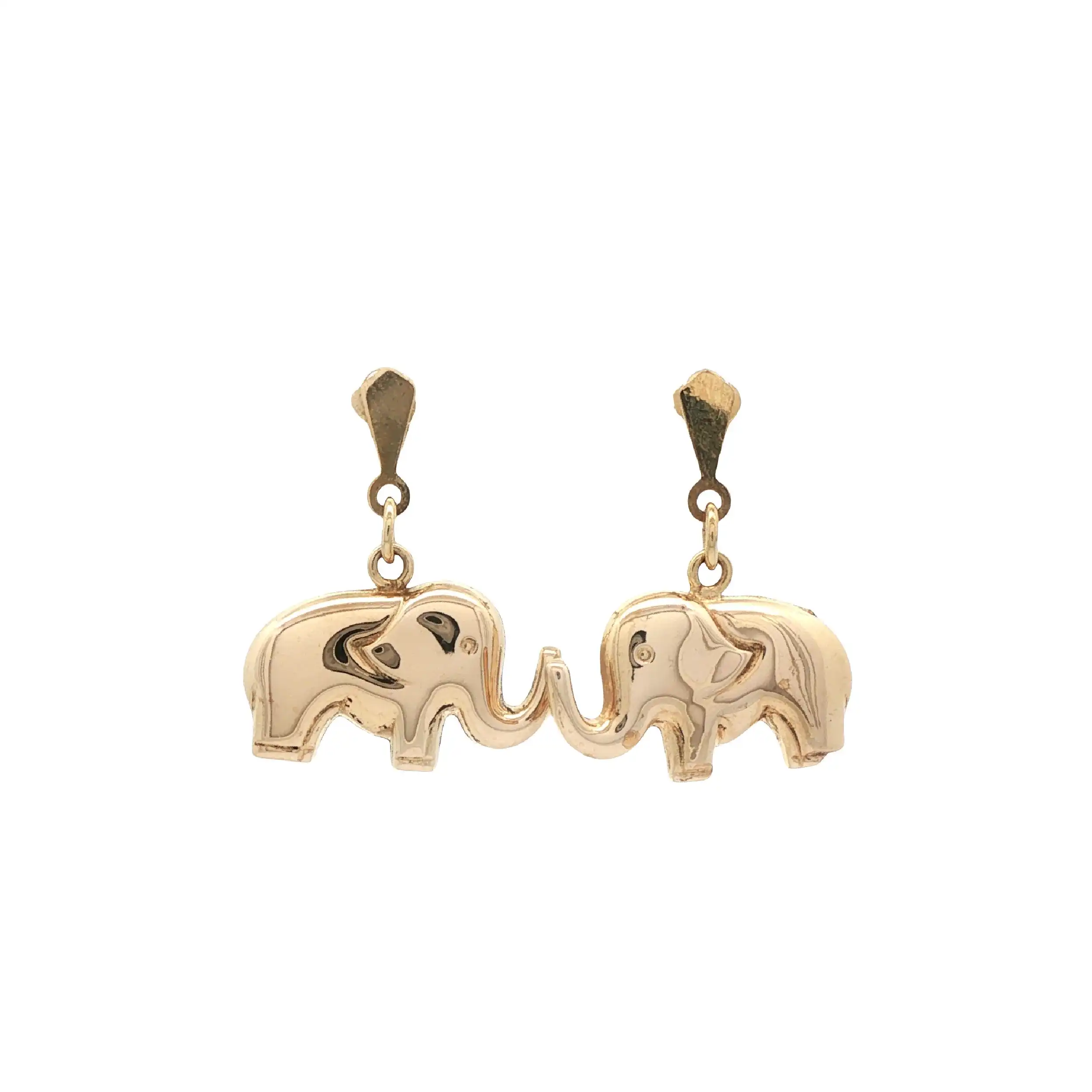 Ohrhänger Gelbgold Elefant