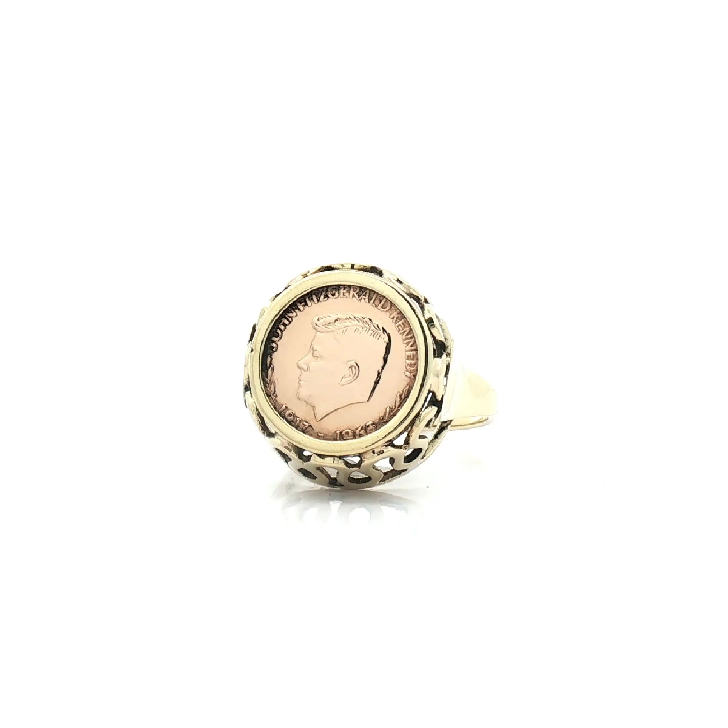 Ring Gelbgold mit Münze Ring Gelbgold mit Münze