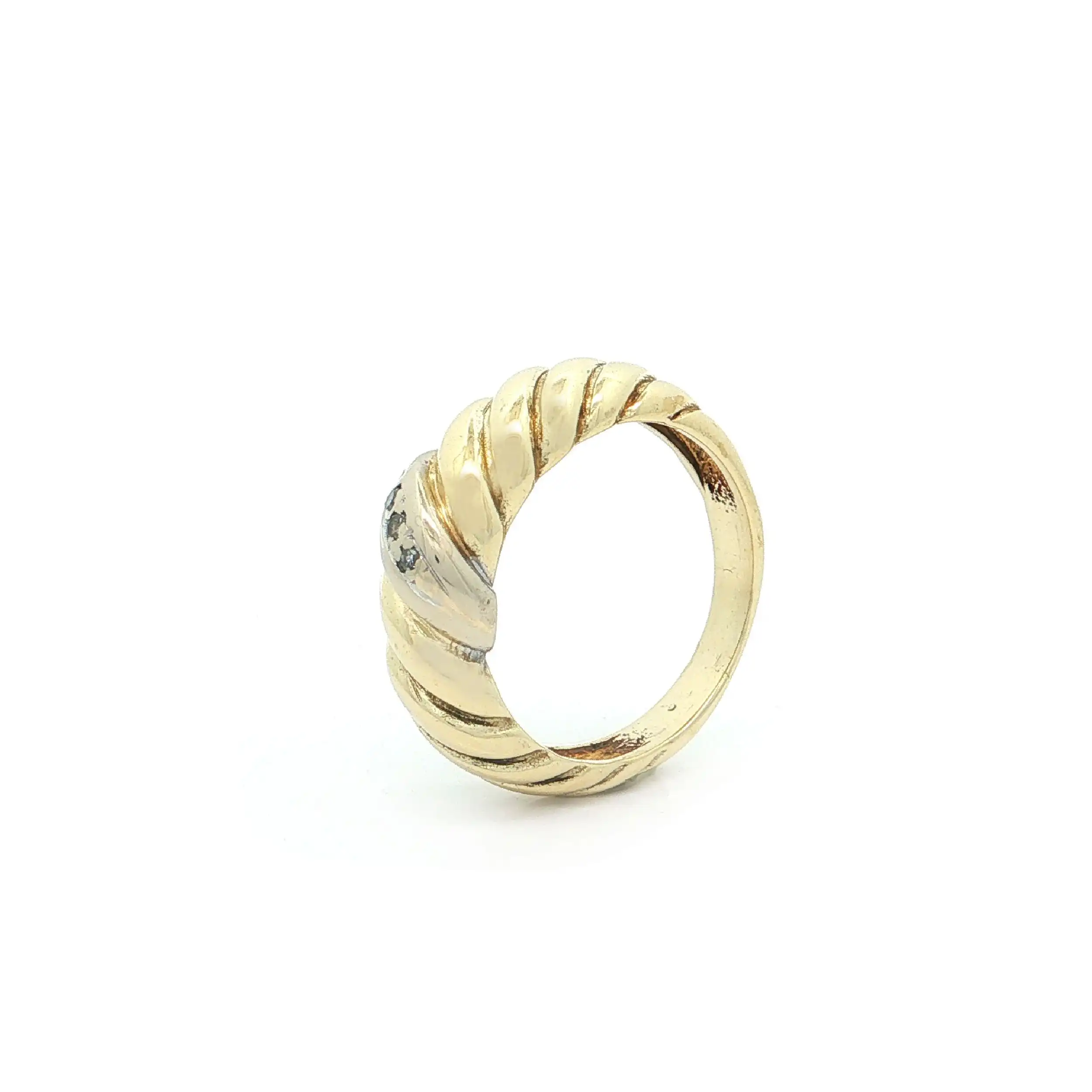 Ring Bicolor mit Diamanten