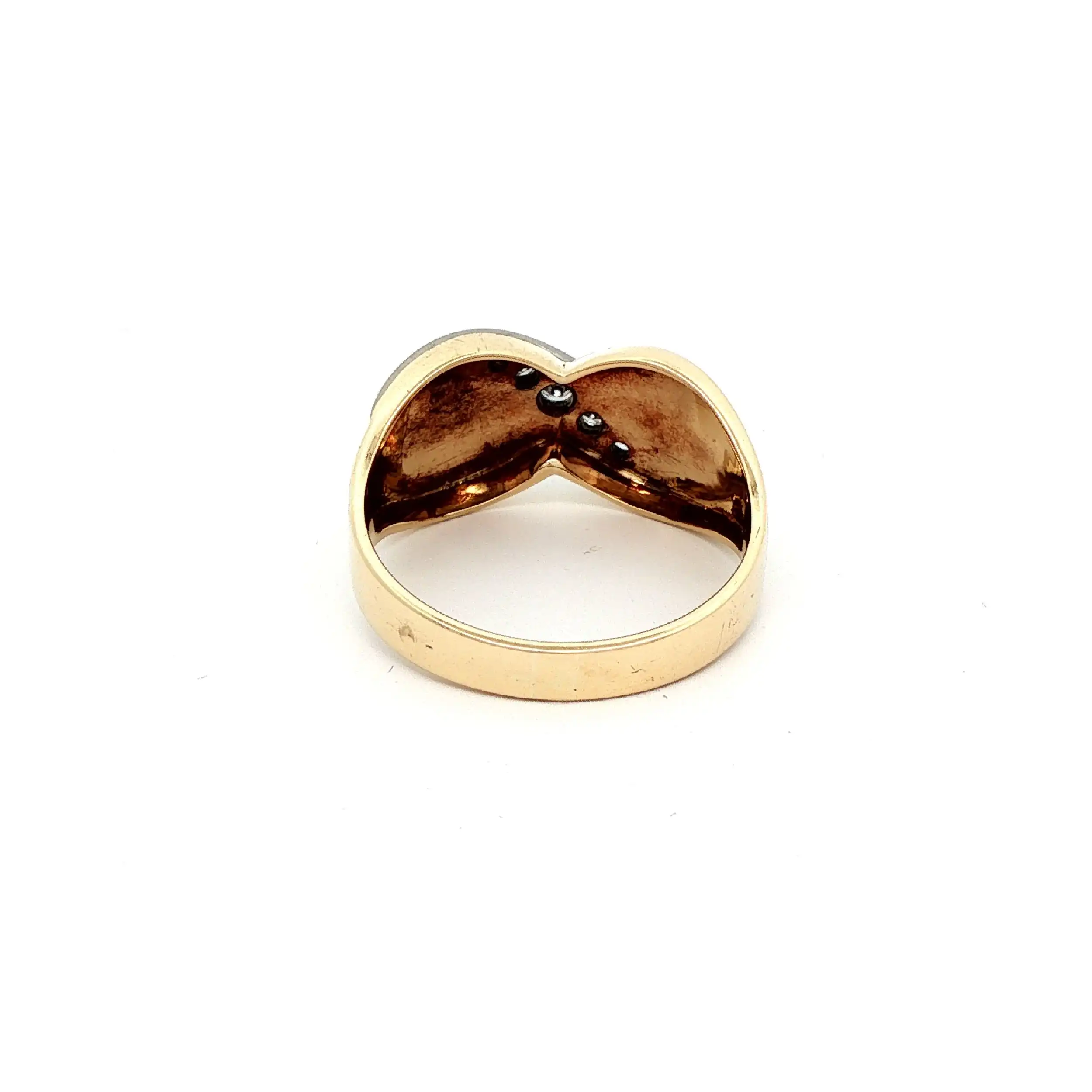 Ring Bicolor mit Brillanten und Diamanten