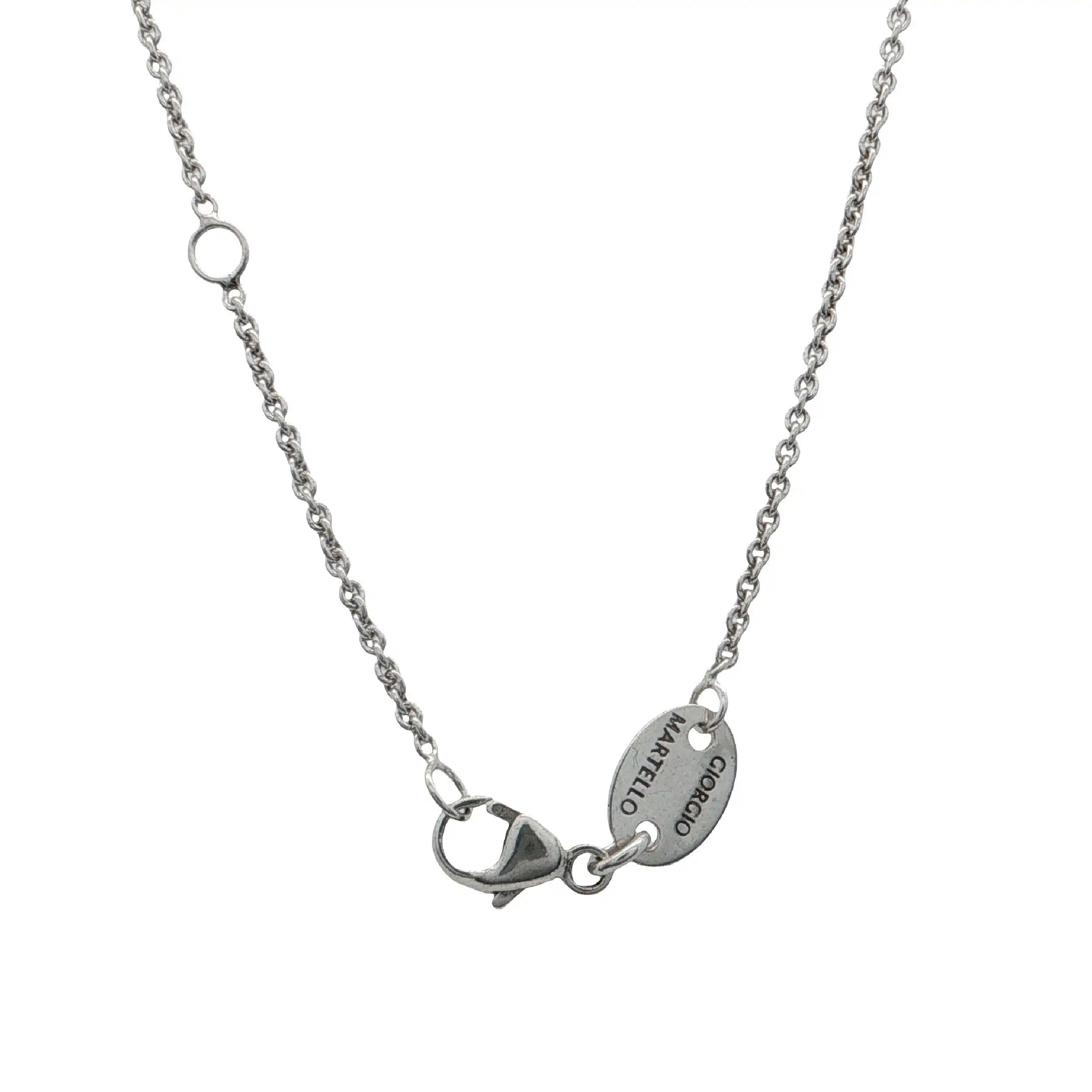 Kette Silber mit Anhänger mit Zirkonia