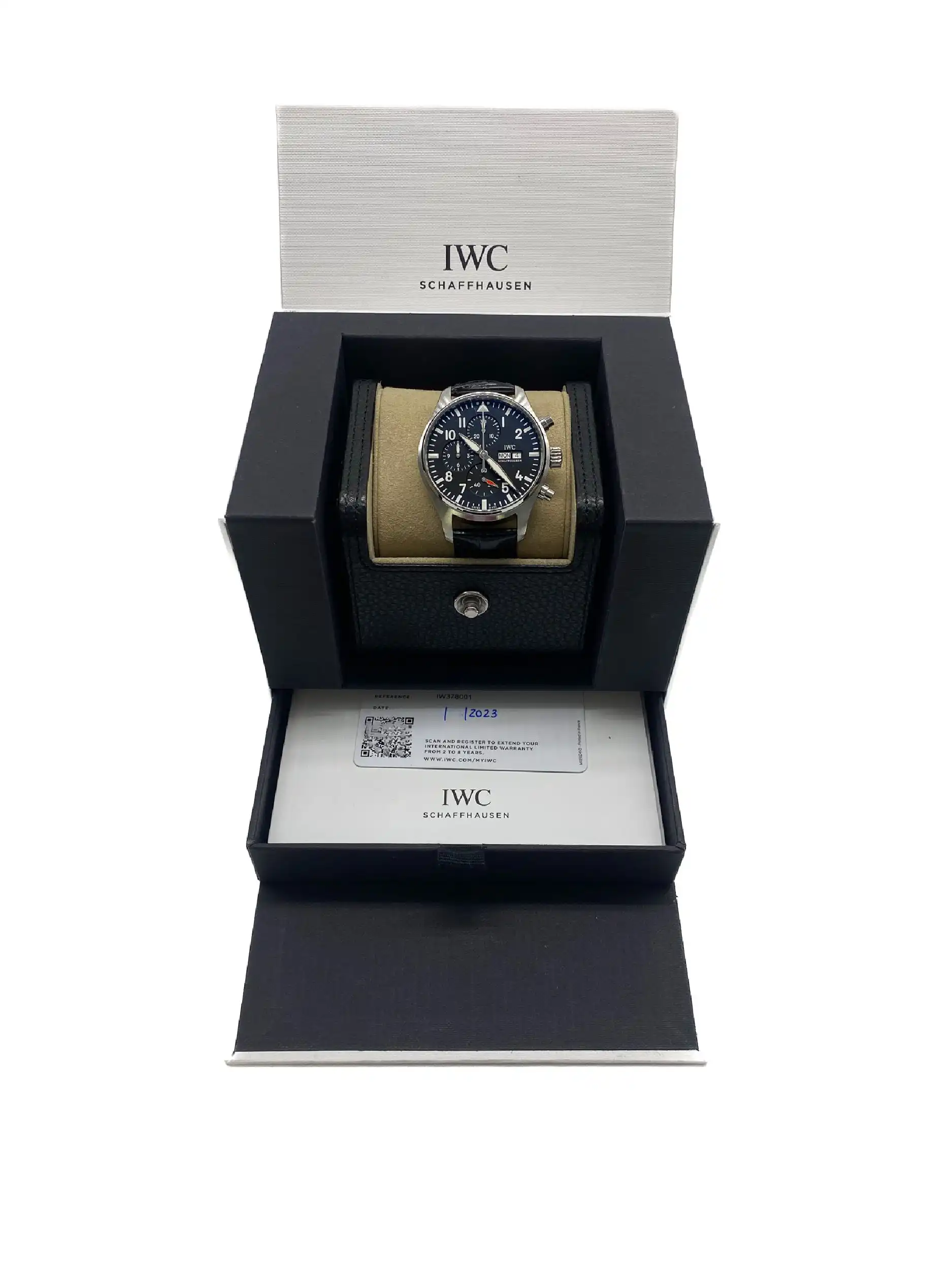Herrenuhr IWC IW378001 Fliegerchronograph mit Box und Papieren und Chrono Kaufzertifikat Herrenuhr IWC IW378001 Fliegerchronograph mit Box und Papieren und Chrono Kaufzertifikat