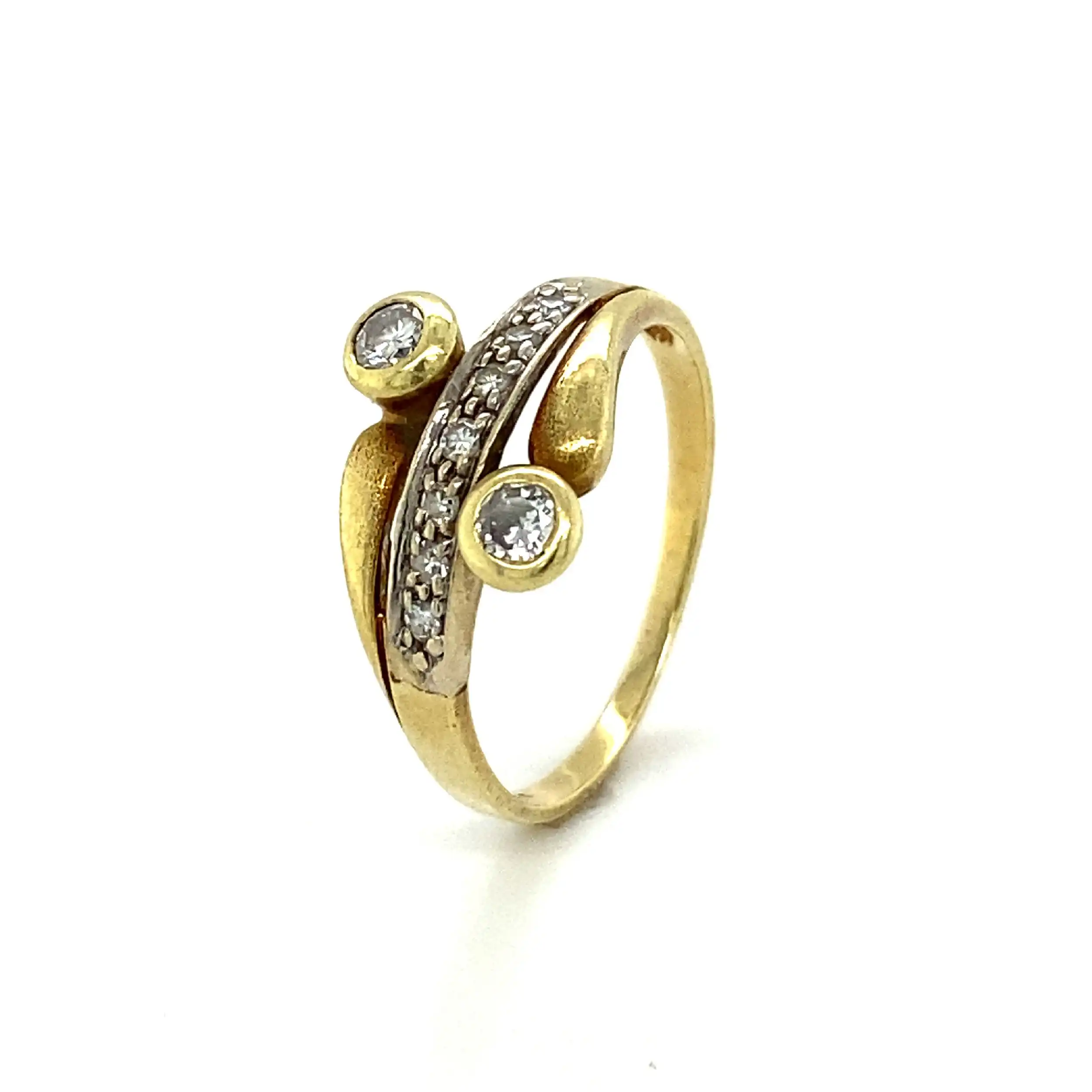 Ring Gelbgold mit Diamanten und Brillanten Ring Gelbgold mit Diamanten und Brillanten