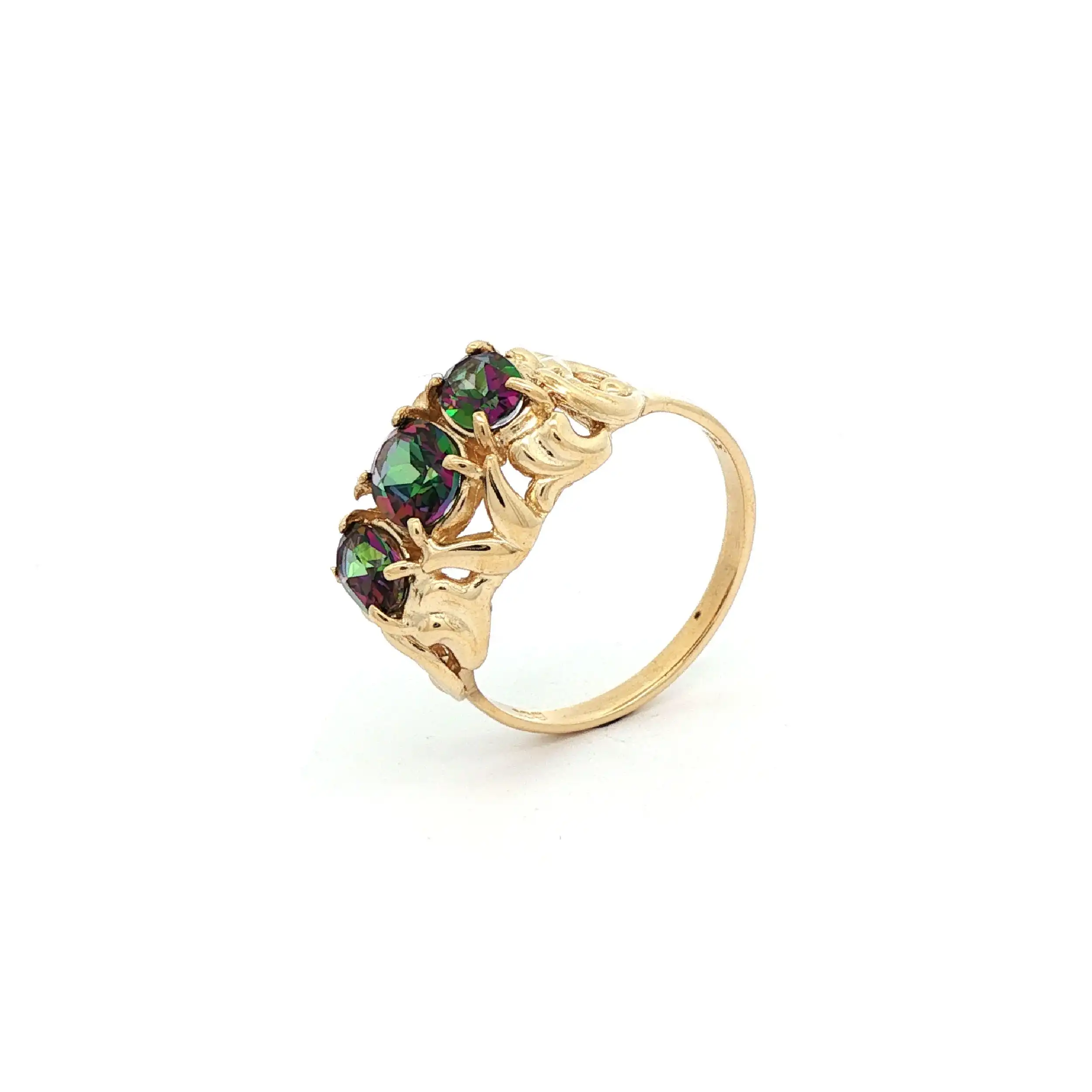 Ring Gelbgold mit Farbsteinen Ring Gelbgold mit Farbsteinen