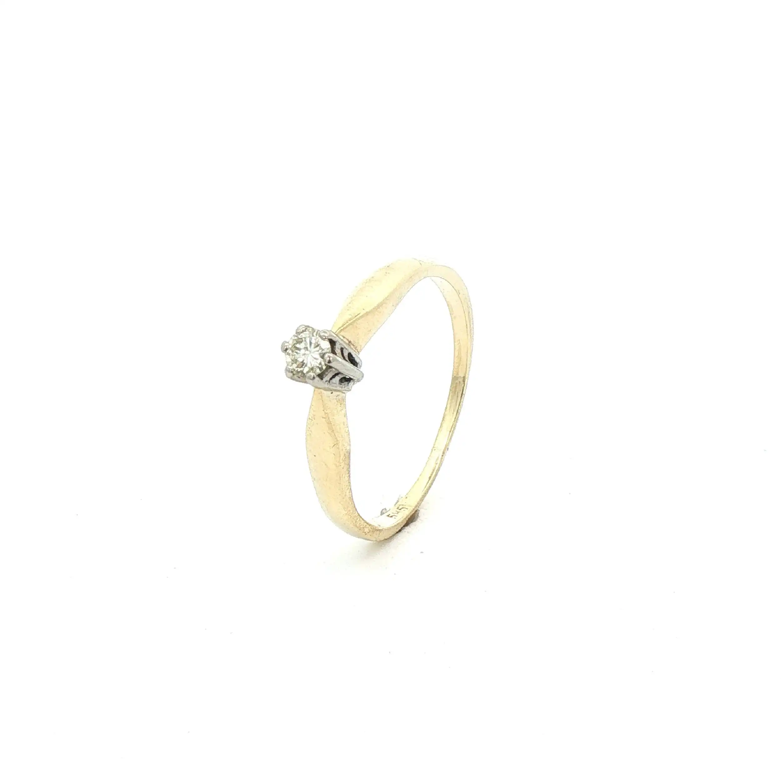 Ring Bicolor mit Brillant
