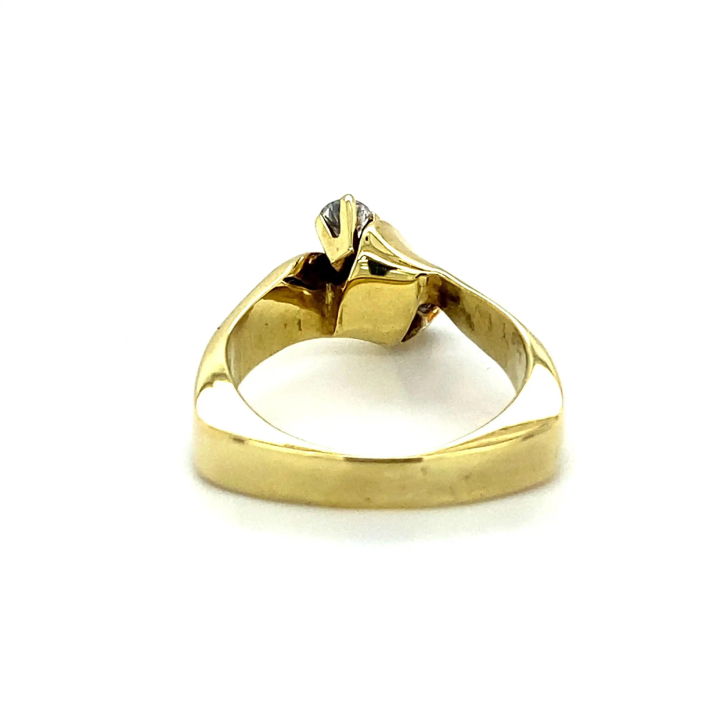 Ring Gelbgold mit Brillanten, graviert mit 0,51ct Ring Gelbgold mit Brillanten, graviert mit 0,51ct