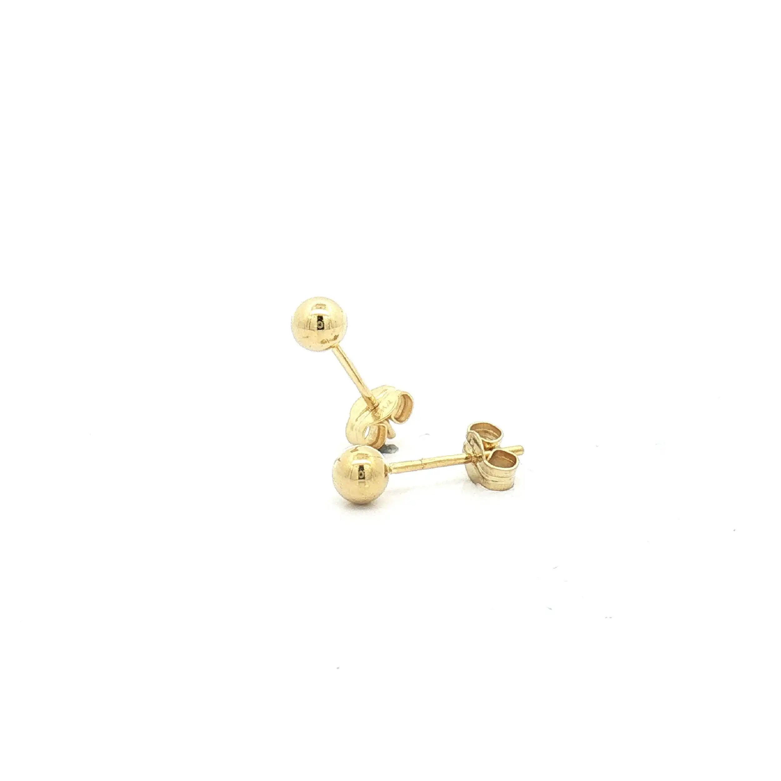 Ohrstecker Gelbgold mit Kugel