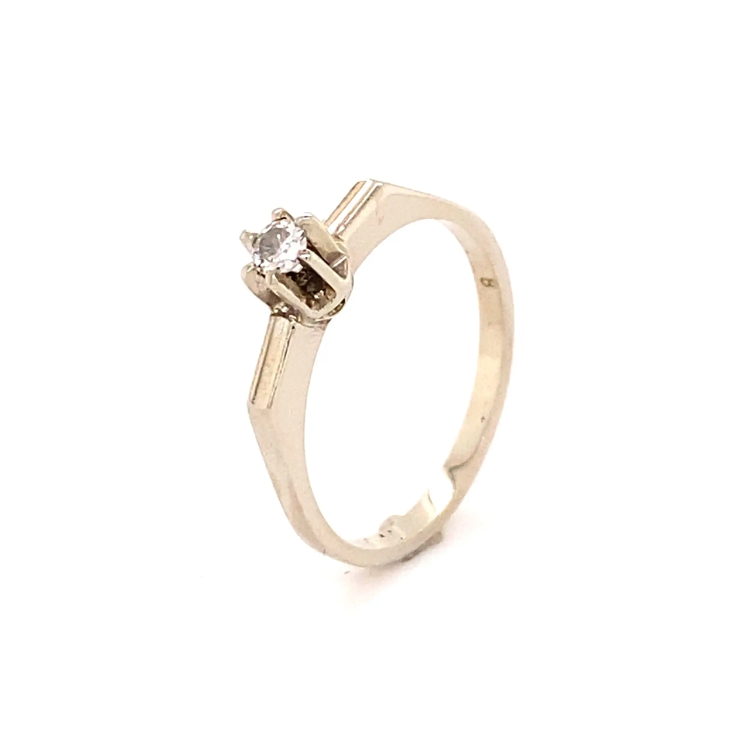 Ring Weißgold mit Solitär Brillant