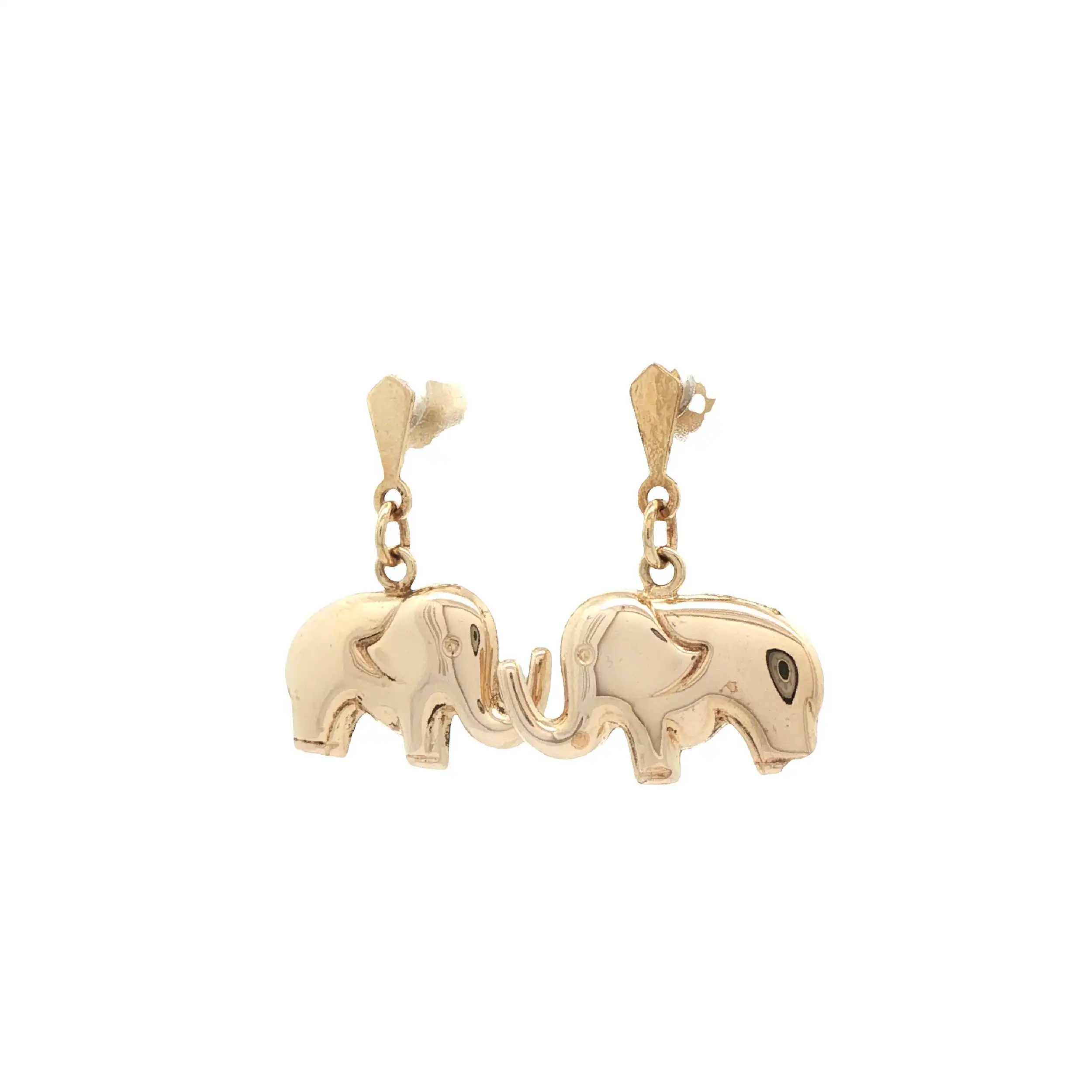 Ohrhänger Gelbgold Elefant