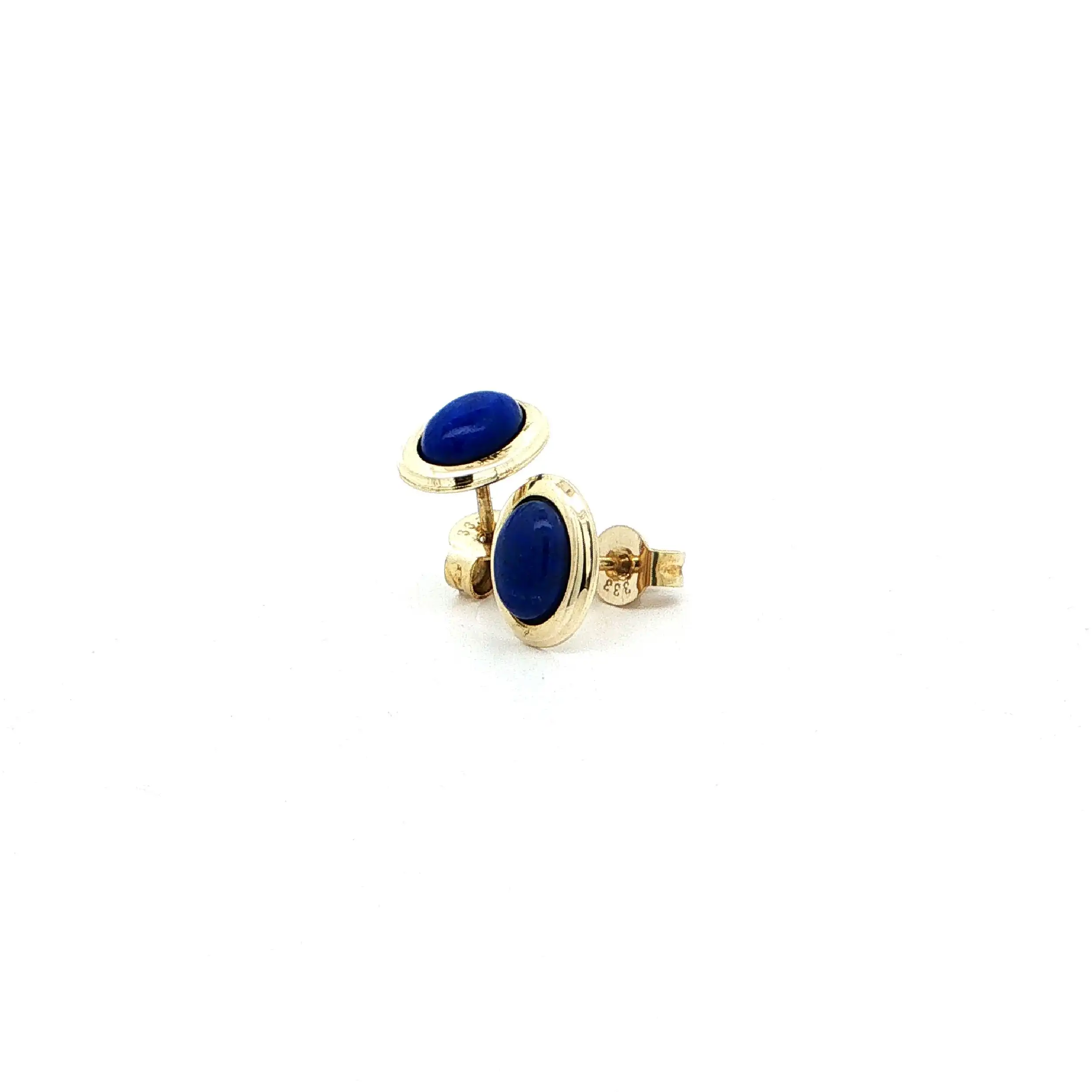 Ohrstecker Gelbgold mit Lapislazuli Ohrstecker Gelbgold mit Lapislazuli