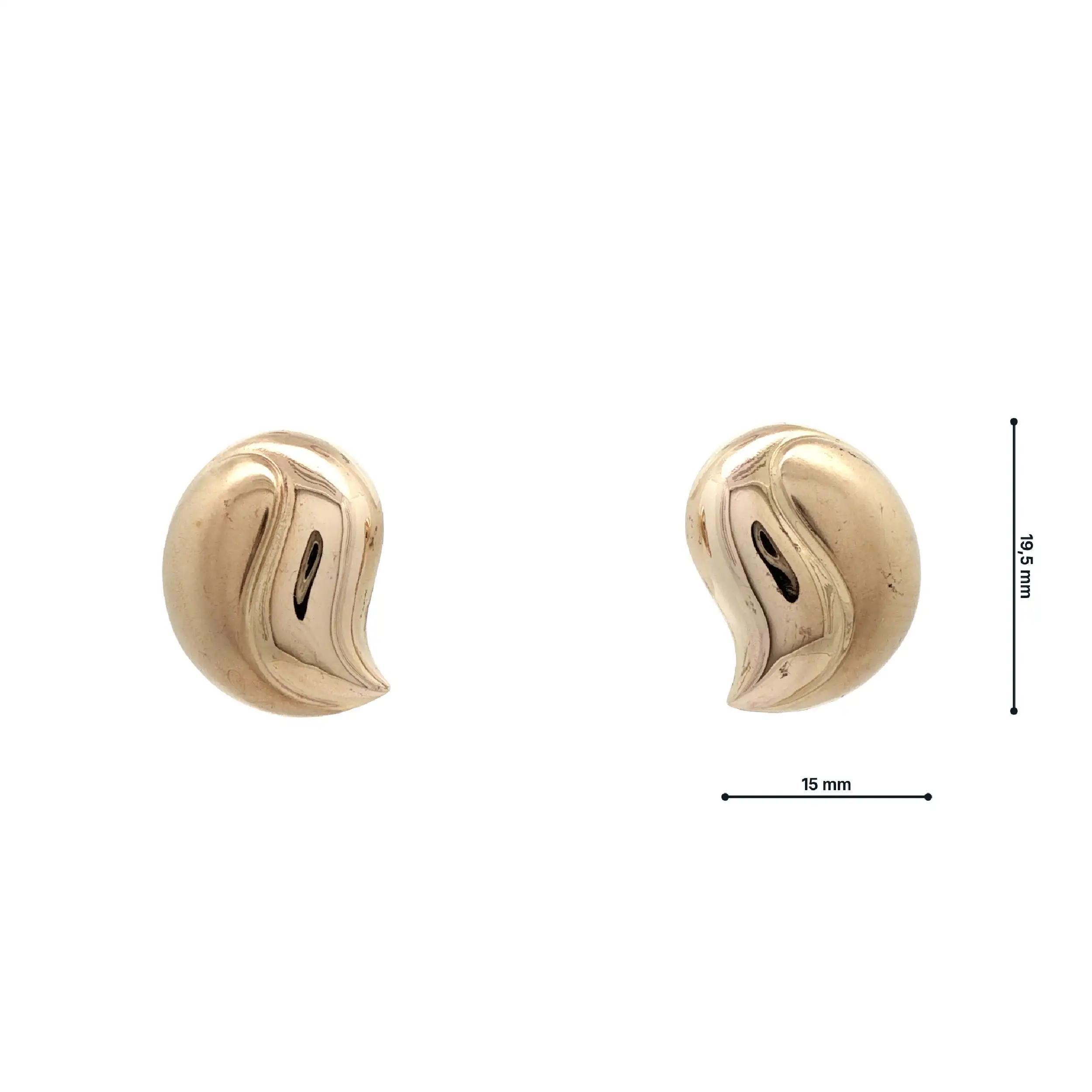 Ohrstecker Gelbgold halbmassiv