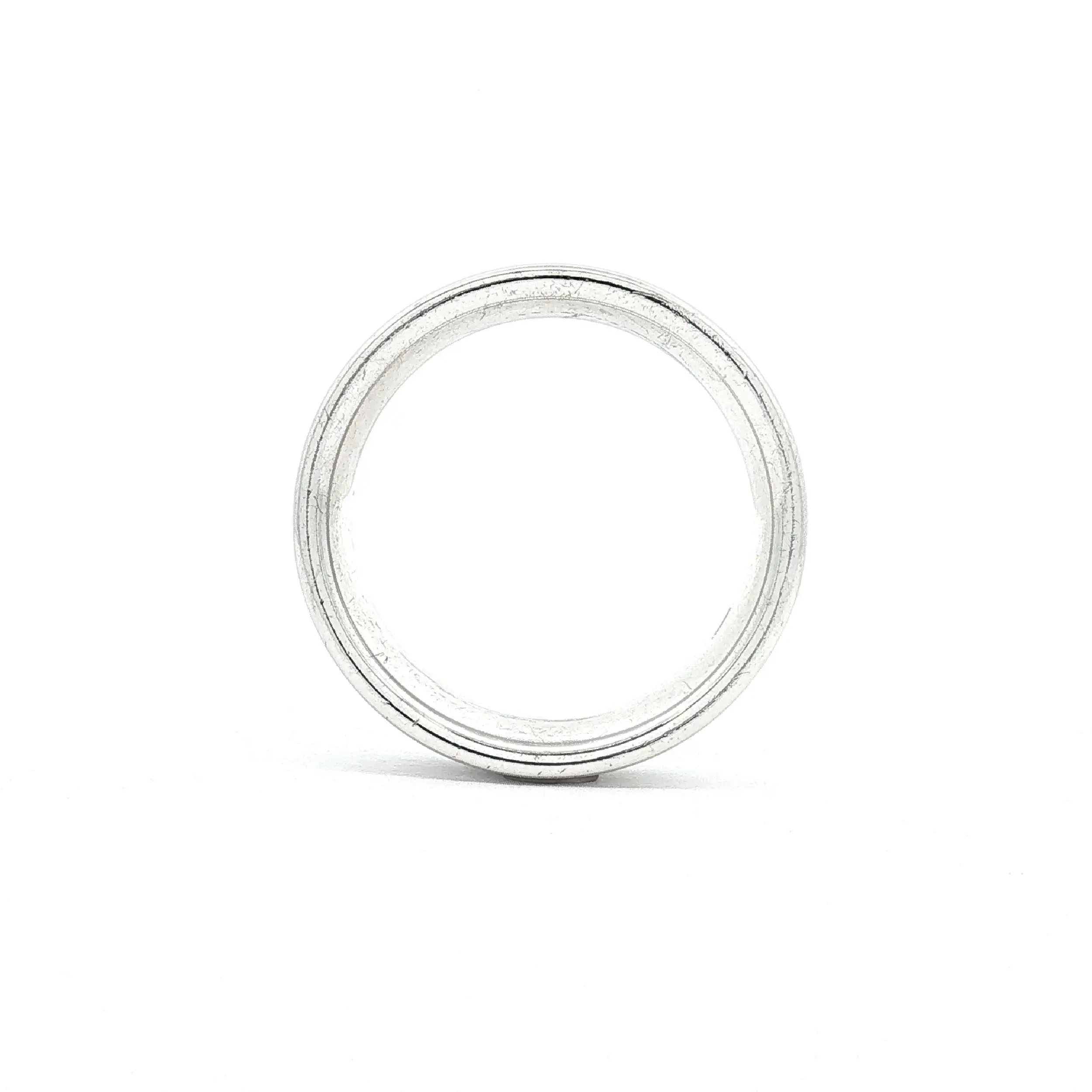 Ring Silber Rillen Ring Silber Rillen