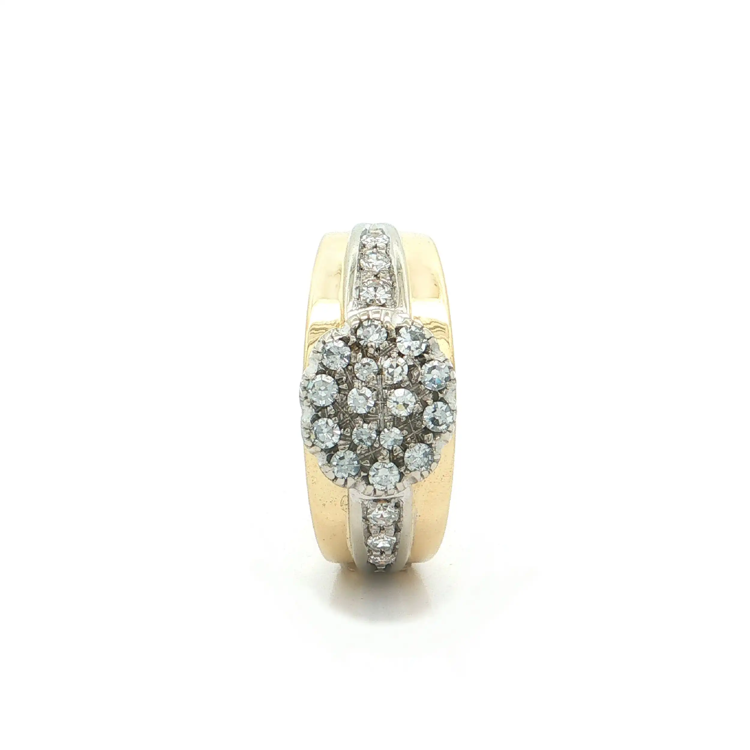Ring Bicolor mit Diamannten Ring Bicolor mit Diamannten