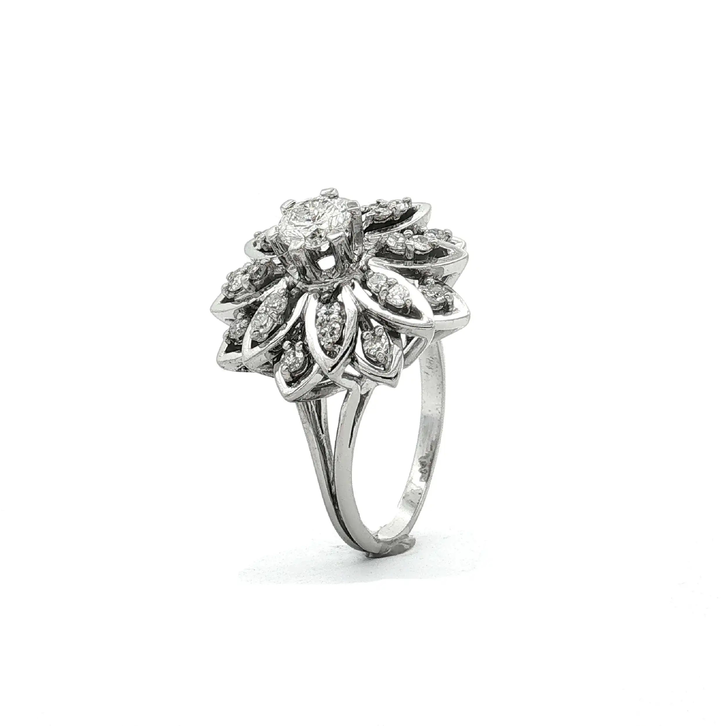 Ring Weißgold mit Brillanten und Diamanten Ring Weißgold mit Brillanten und Diamanten