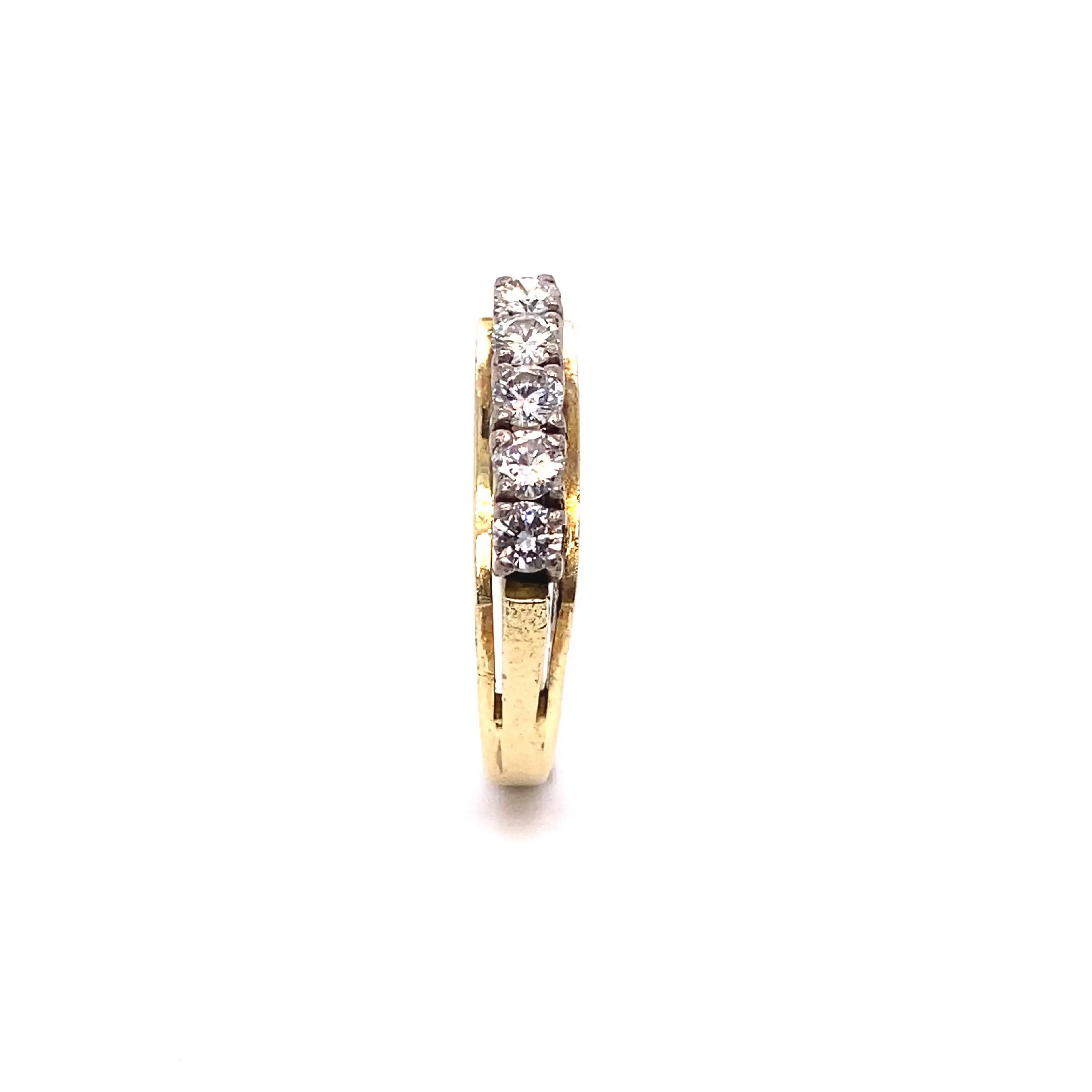 Halbmemoryring Bicolor mit Brillanten Halbmemoryring Bicolor mit Brillanten