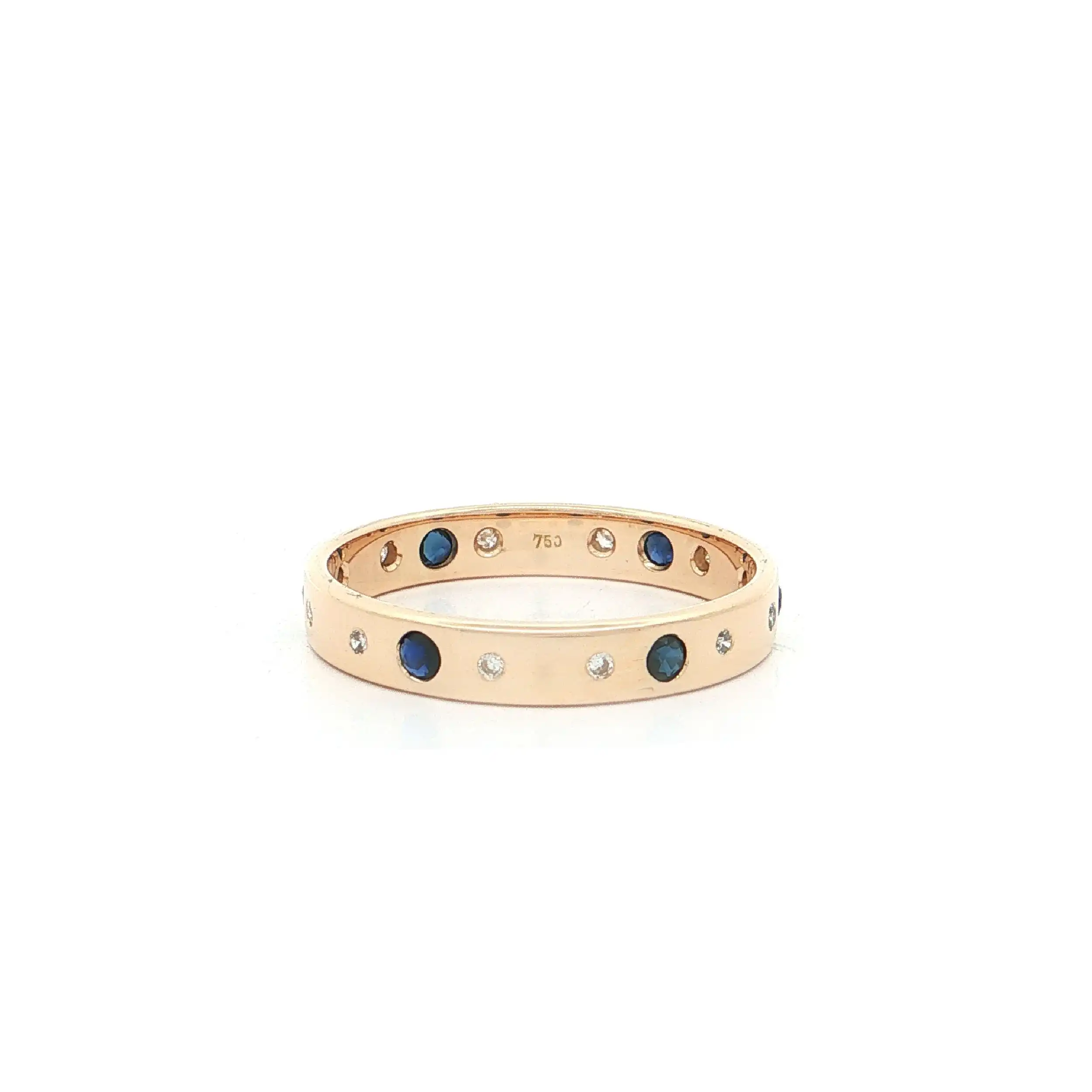 Ring Gelbgold mit Saphiren und Brillanten Ring Gelbgold mit Saphiren und Brillanten