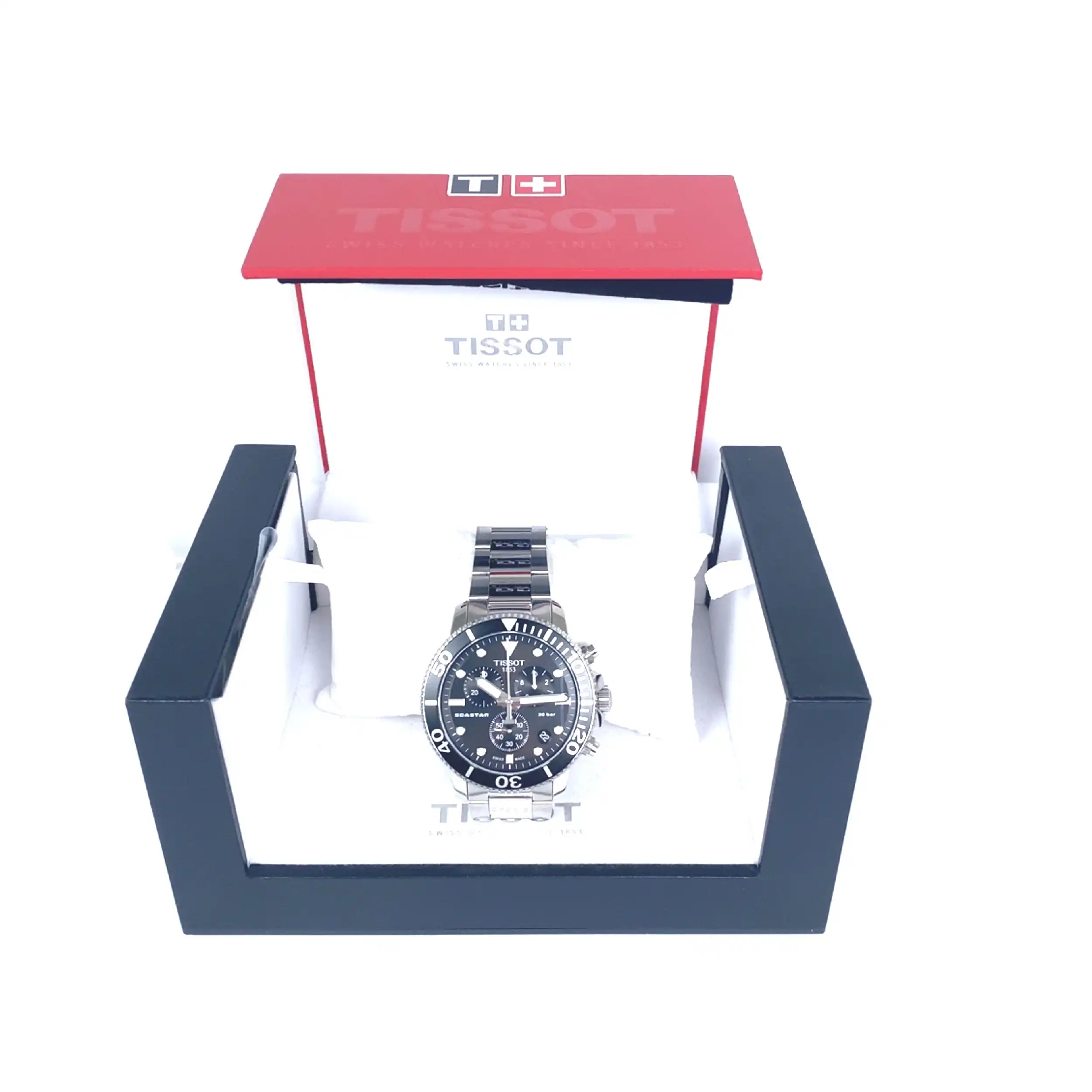 Herrenuhr Tissot Seastat Chronograph Quarz Full Set von 2021