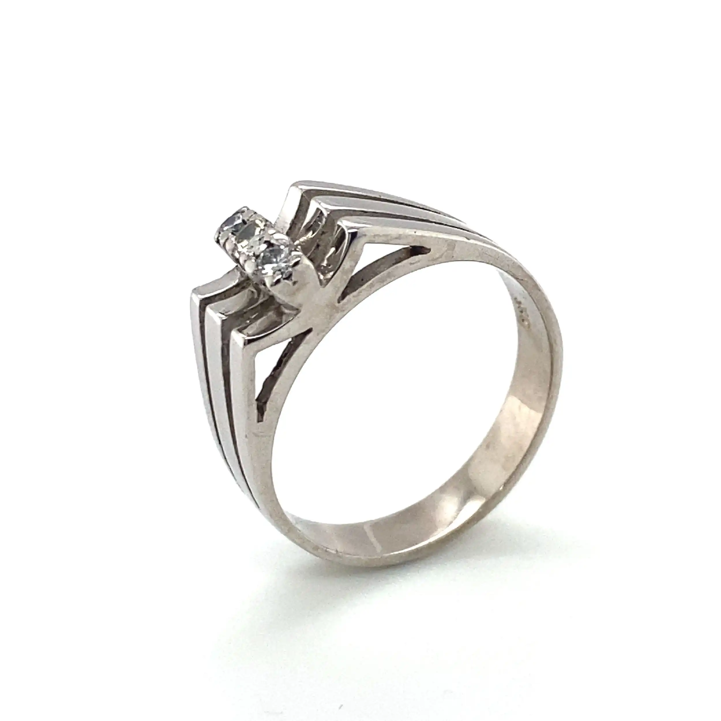 Ring Weißgold mit Brillanten Ring Weißgold mit Brillanten