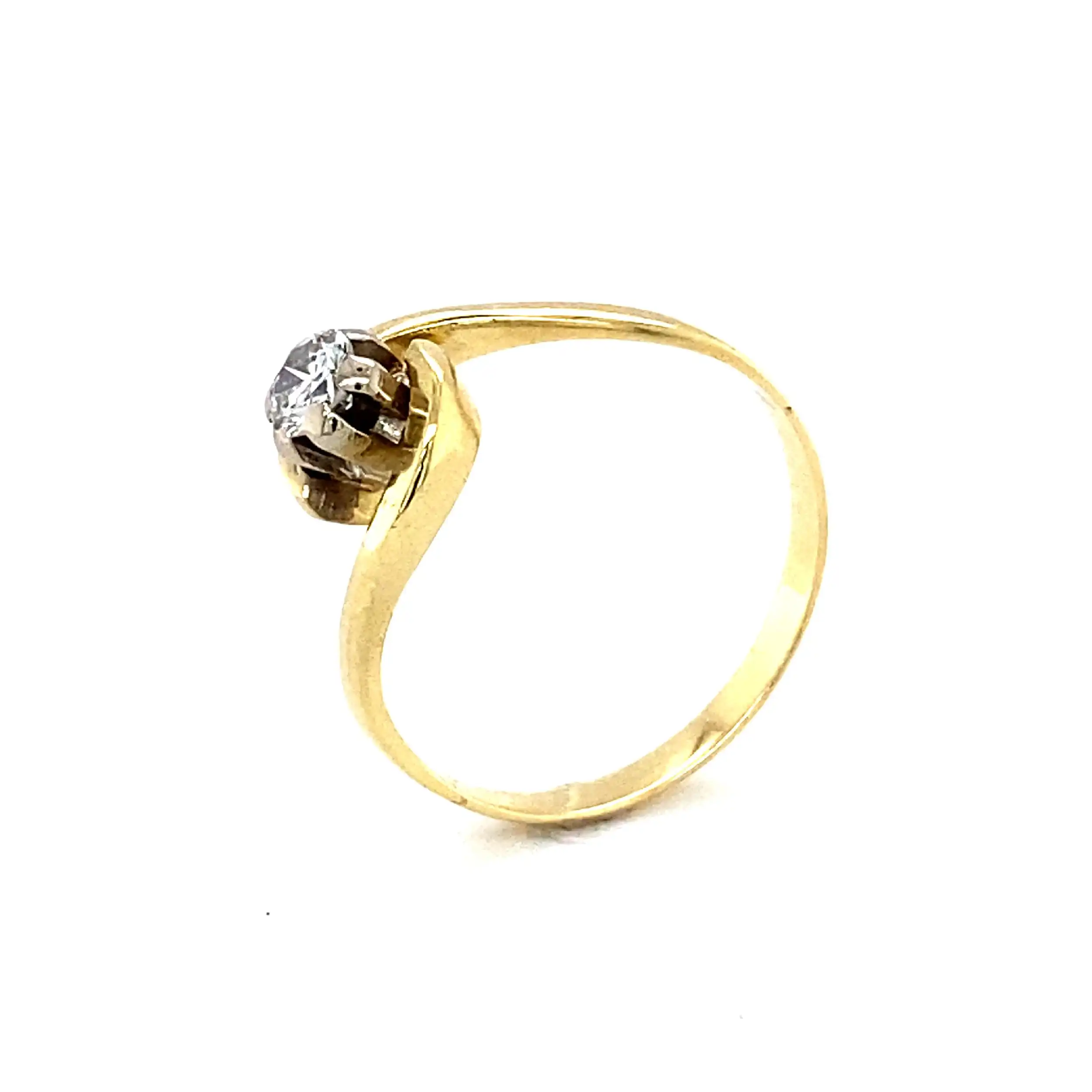 Ring Bicolor mit Brillant Ring Bicolor mit Brillant