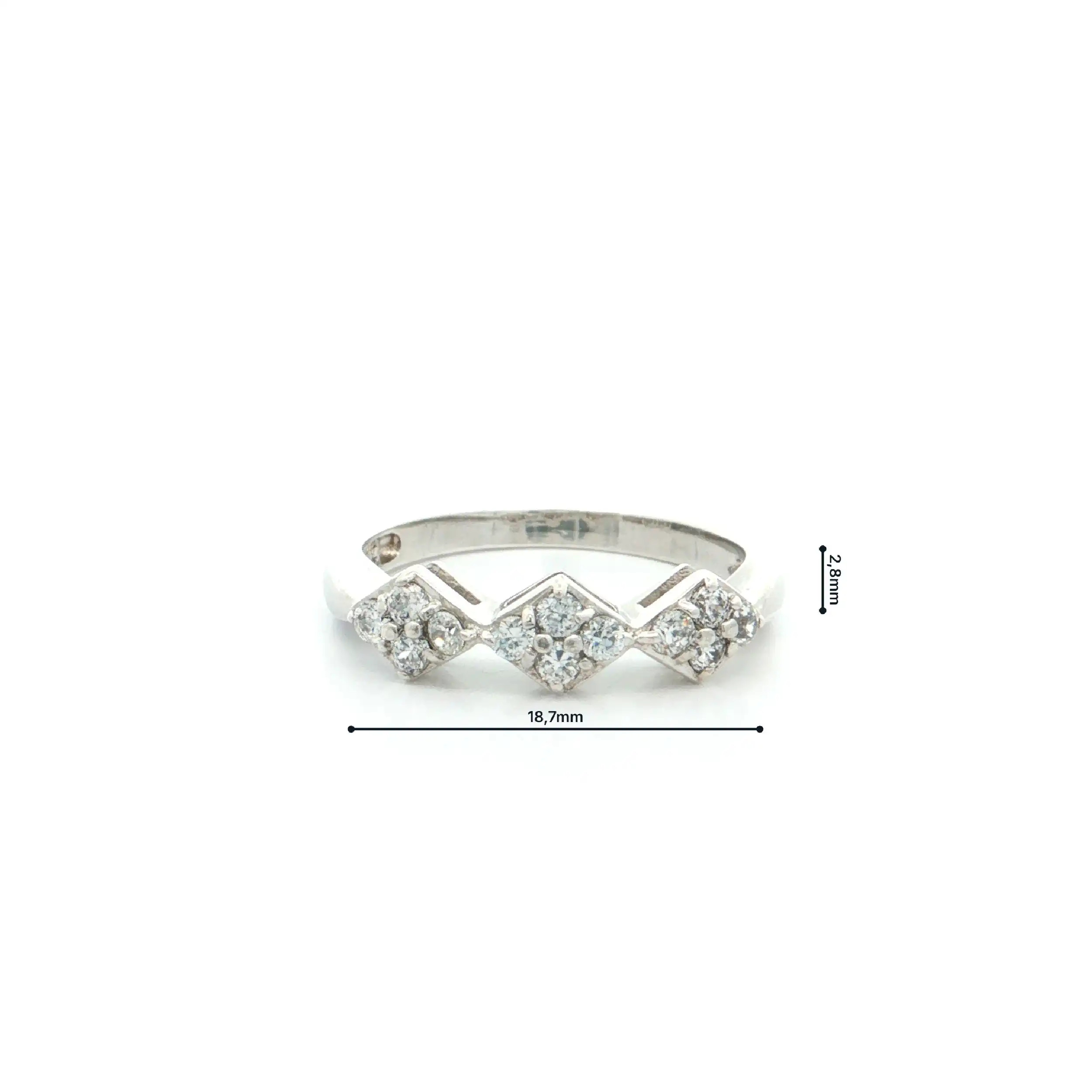 Ring Silber mit Zirkonia