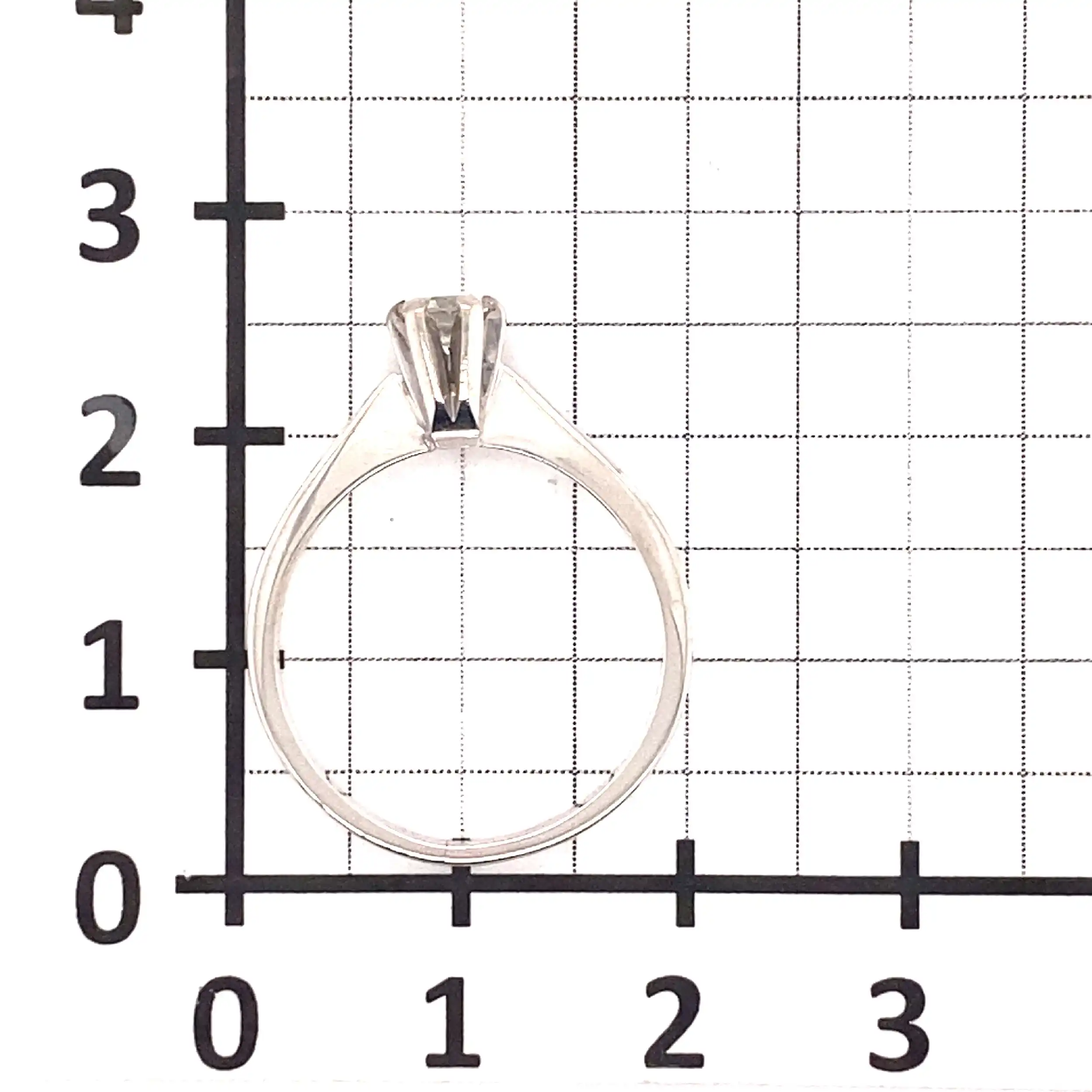Ring Weißgold mit Solitär Brillant
