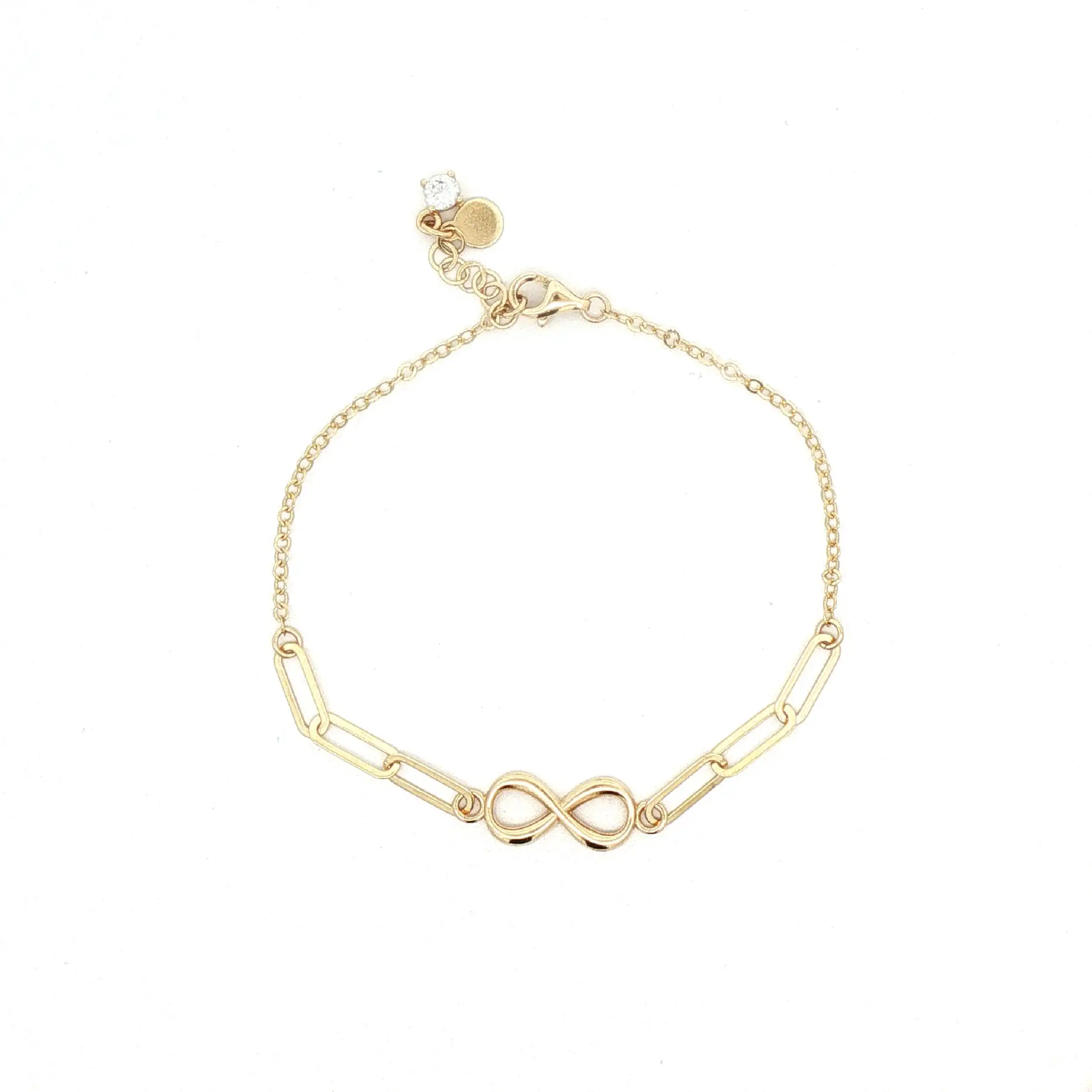 Armband Gelbgold Unendlichkeit mit Zirkonia Armband Gelbgold Unendlichkeit mit Zirkonia