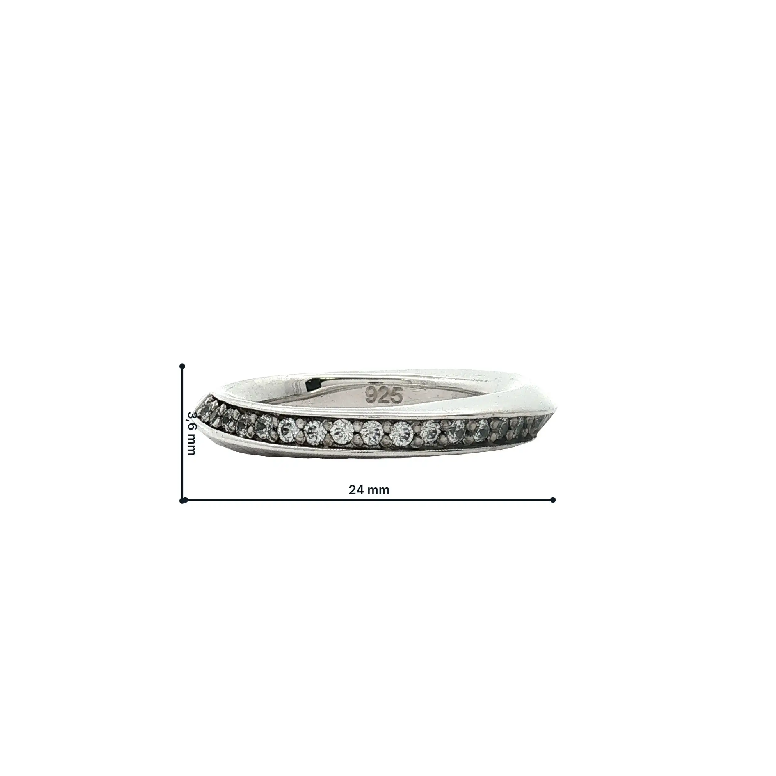 Ring Zirkonia Silber Jette