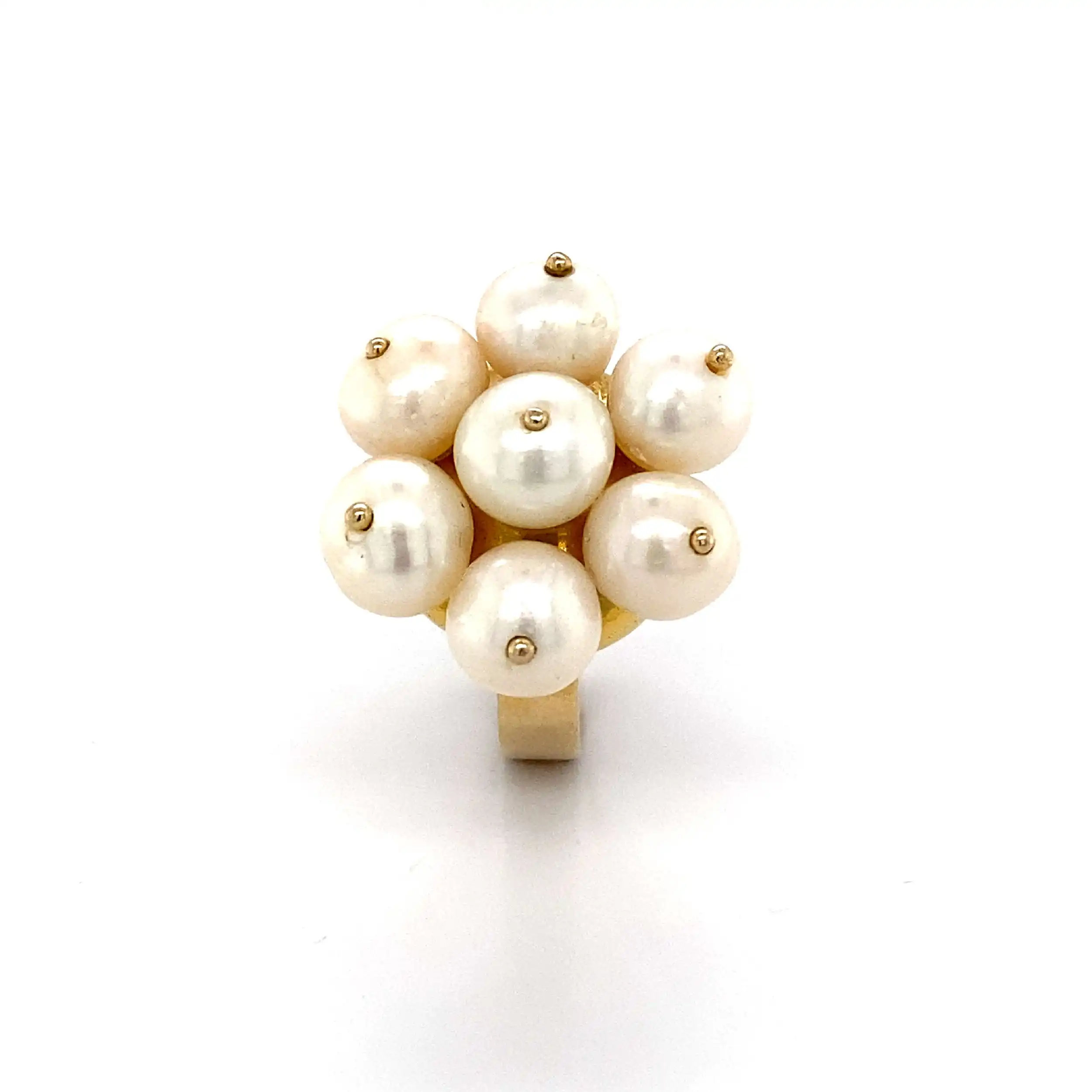 Ring Gelbgold mit Perlen Ring Gelbgold mit Perlen