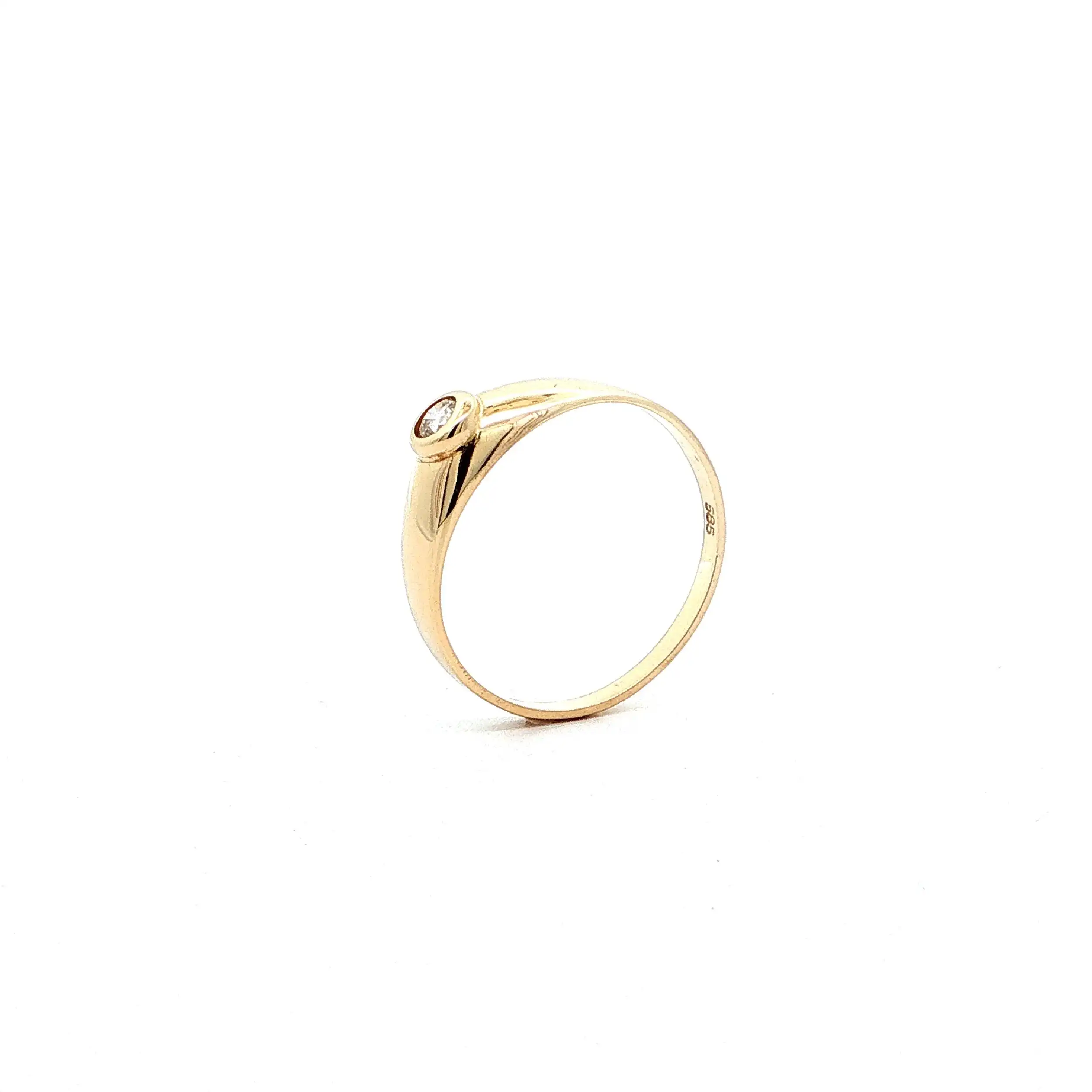 Ring Gelbgold mit Zirkonia