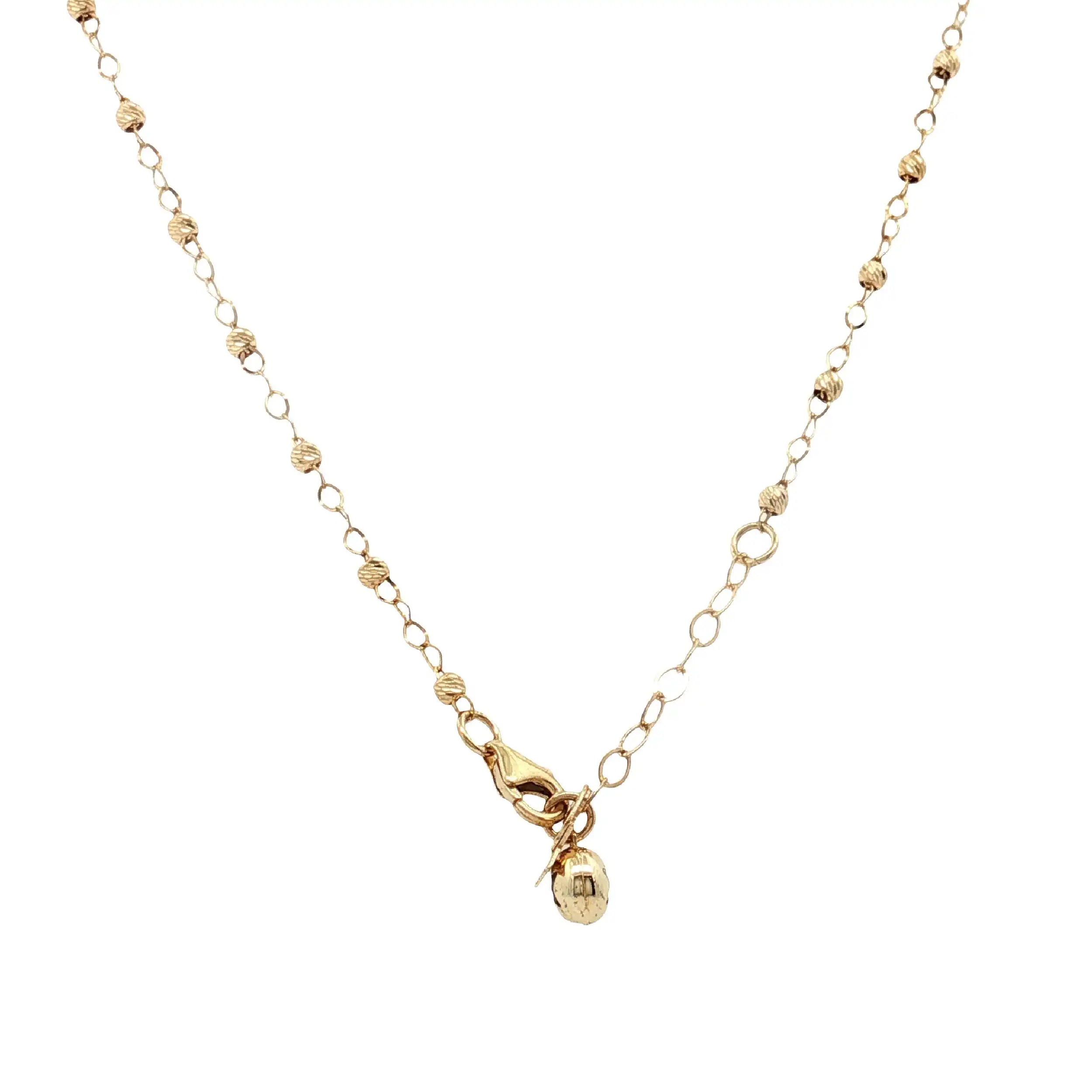 Collier Bicolor mit Kugeln und Zirkonia