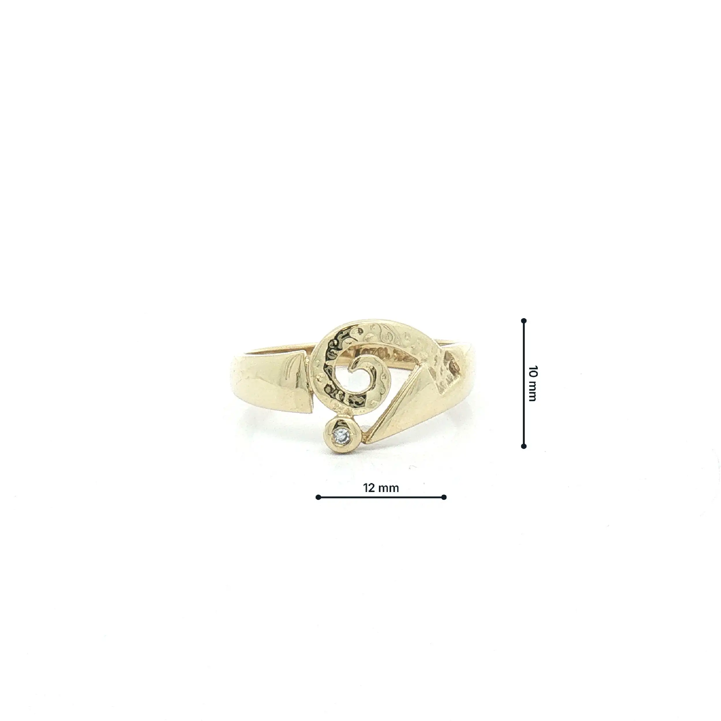 Ring Gelbgold mit Diamant
