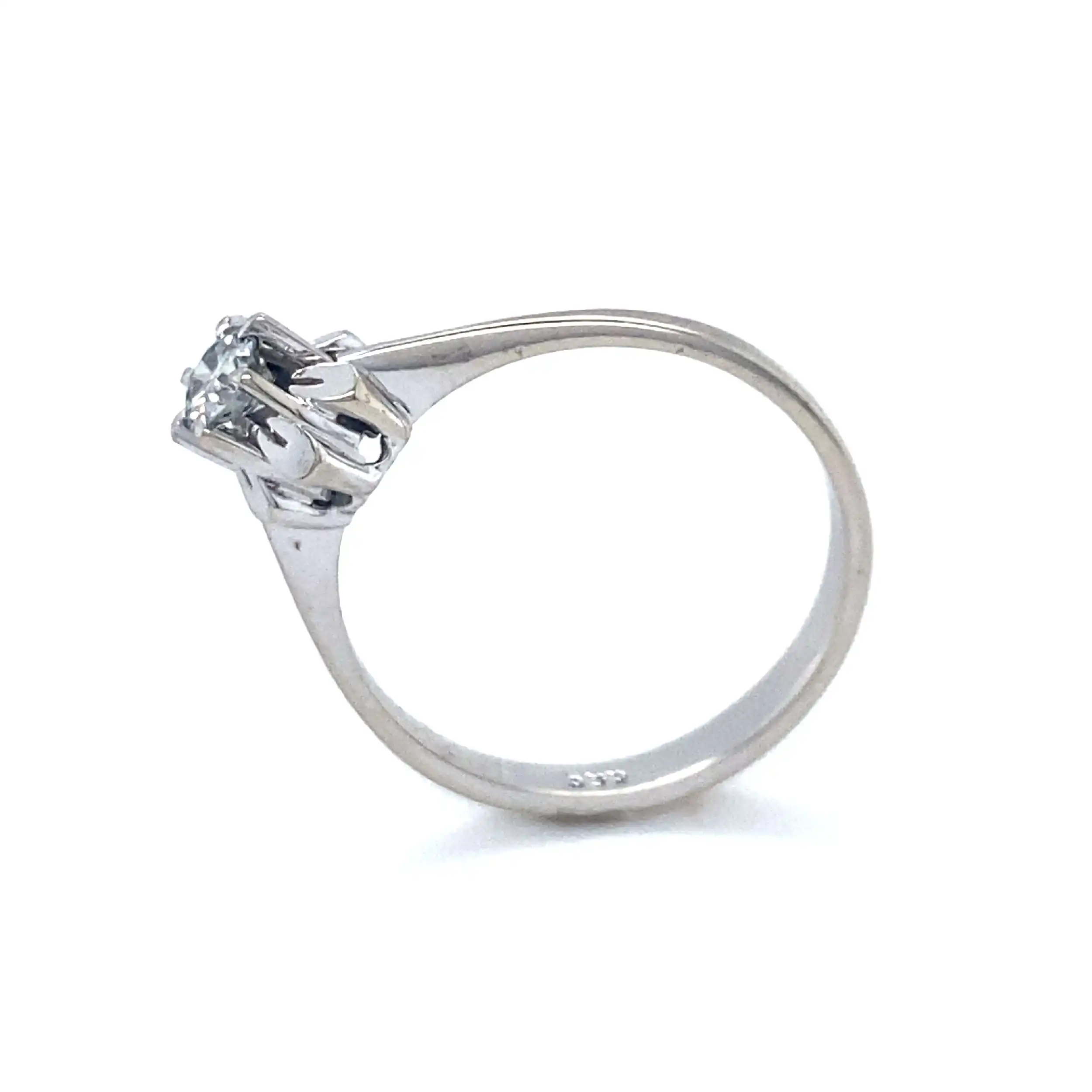 Ring Weißgold mit Brillant Ring Weißgold mit Brillant
