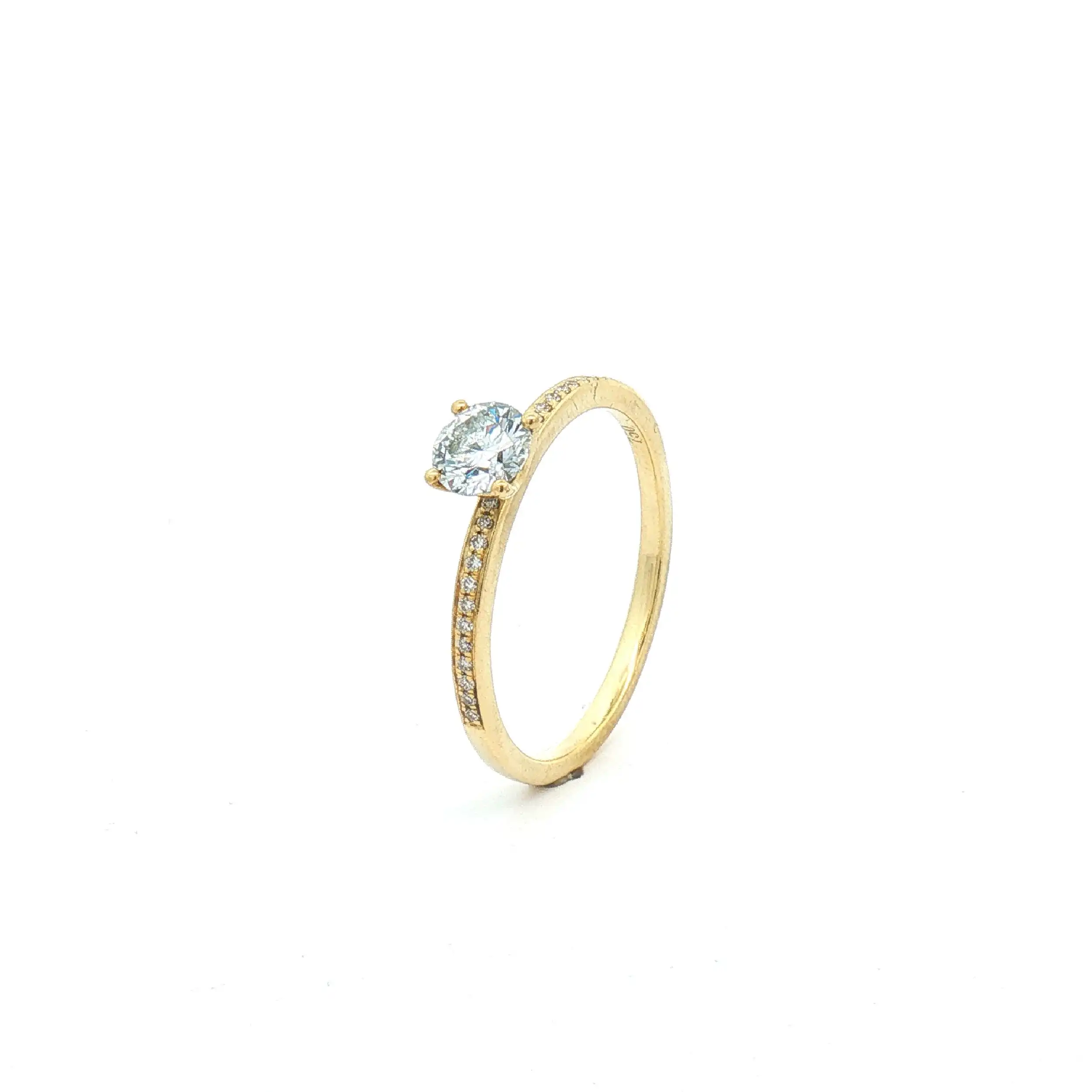 Ring Gelbgold mit synthetischem Brillant ca 0,5ct Ring Gelbgold mit synthetischem Brillant ca 0,5ct