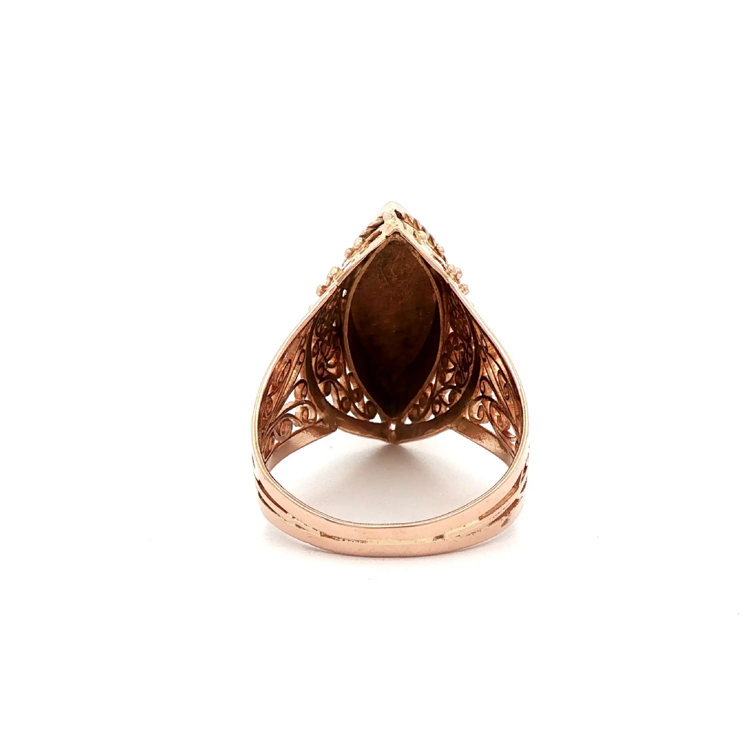 Ring Rotgold durchbrochenes Muster