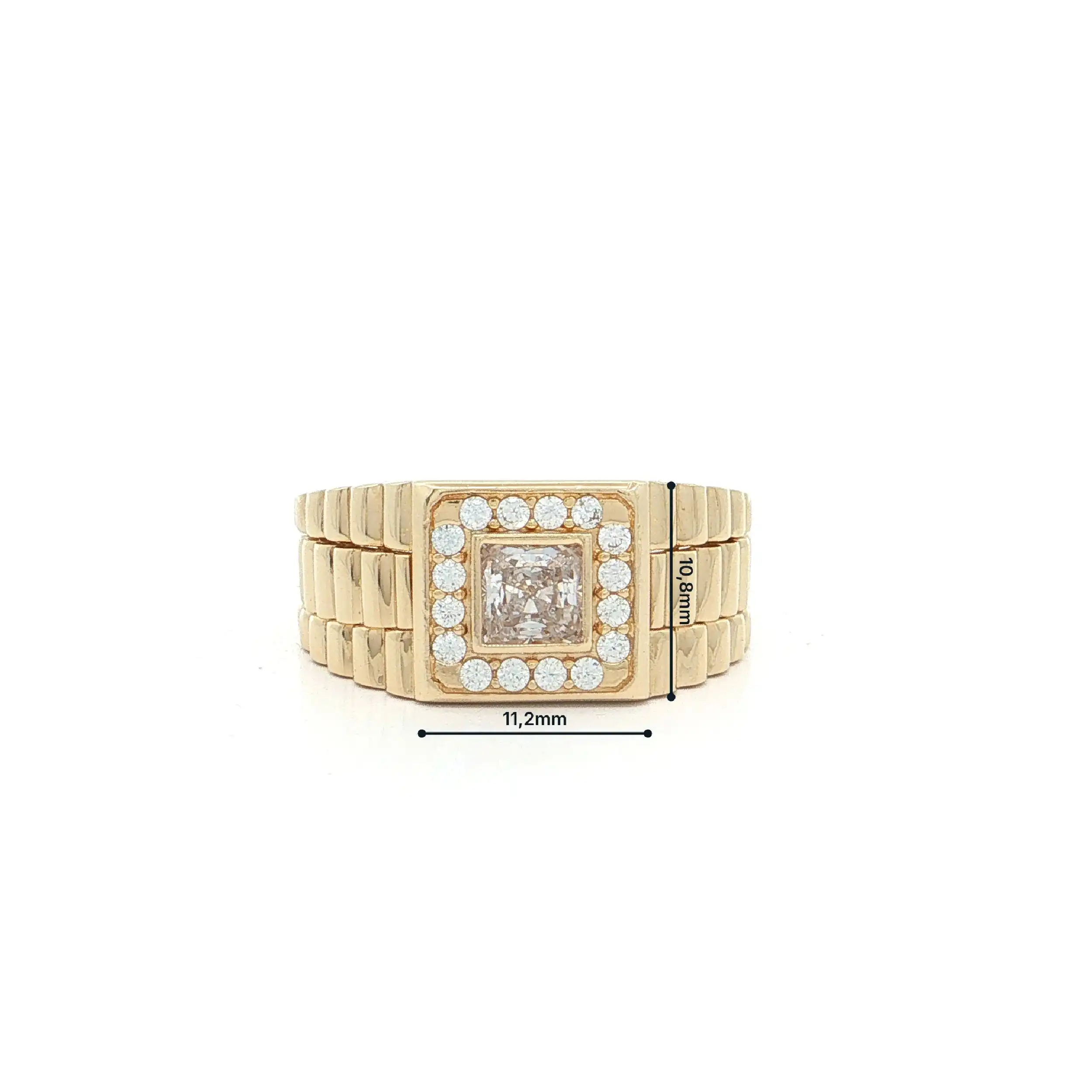 Ring Gelbgold mit Zirkonia